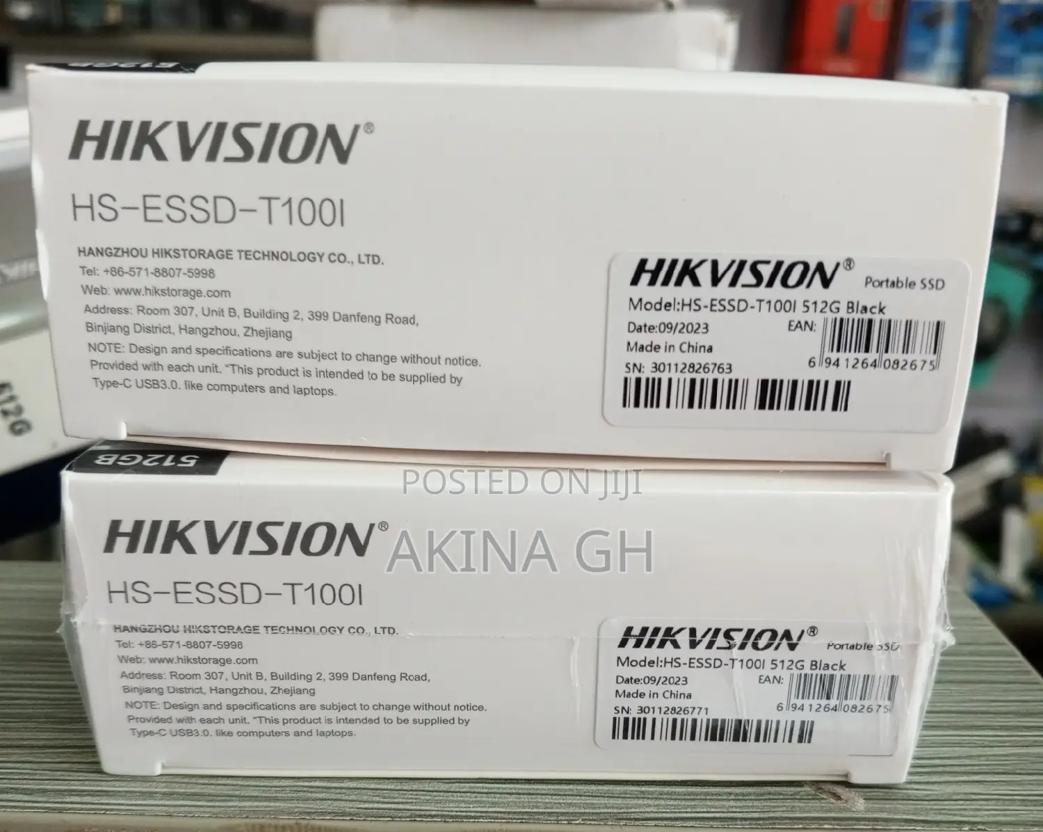 Hikvision External Portable SSD 512gb Hs-Essd-T100i