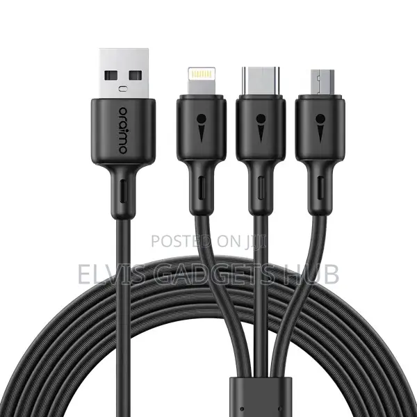 Oraimo 60w 3-in-1 Fast Charging Cable