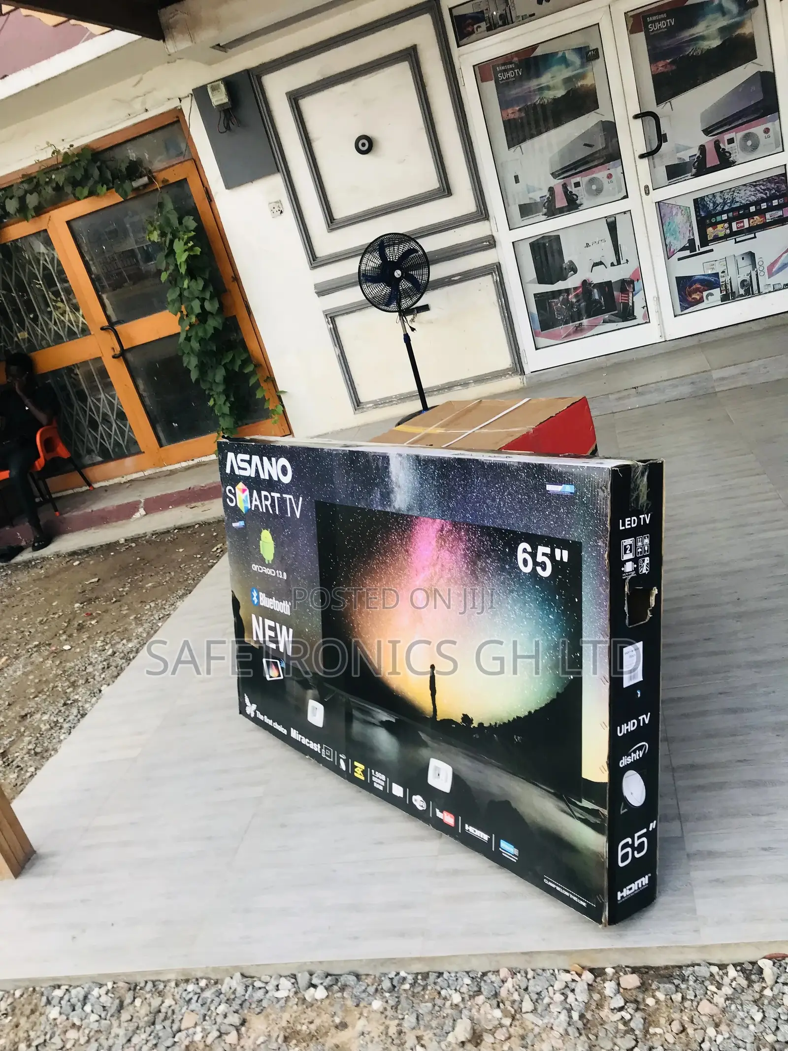 Asano 65 Inches Smart Black Led Electric Glossy Tv