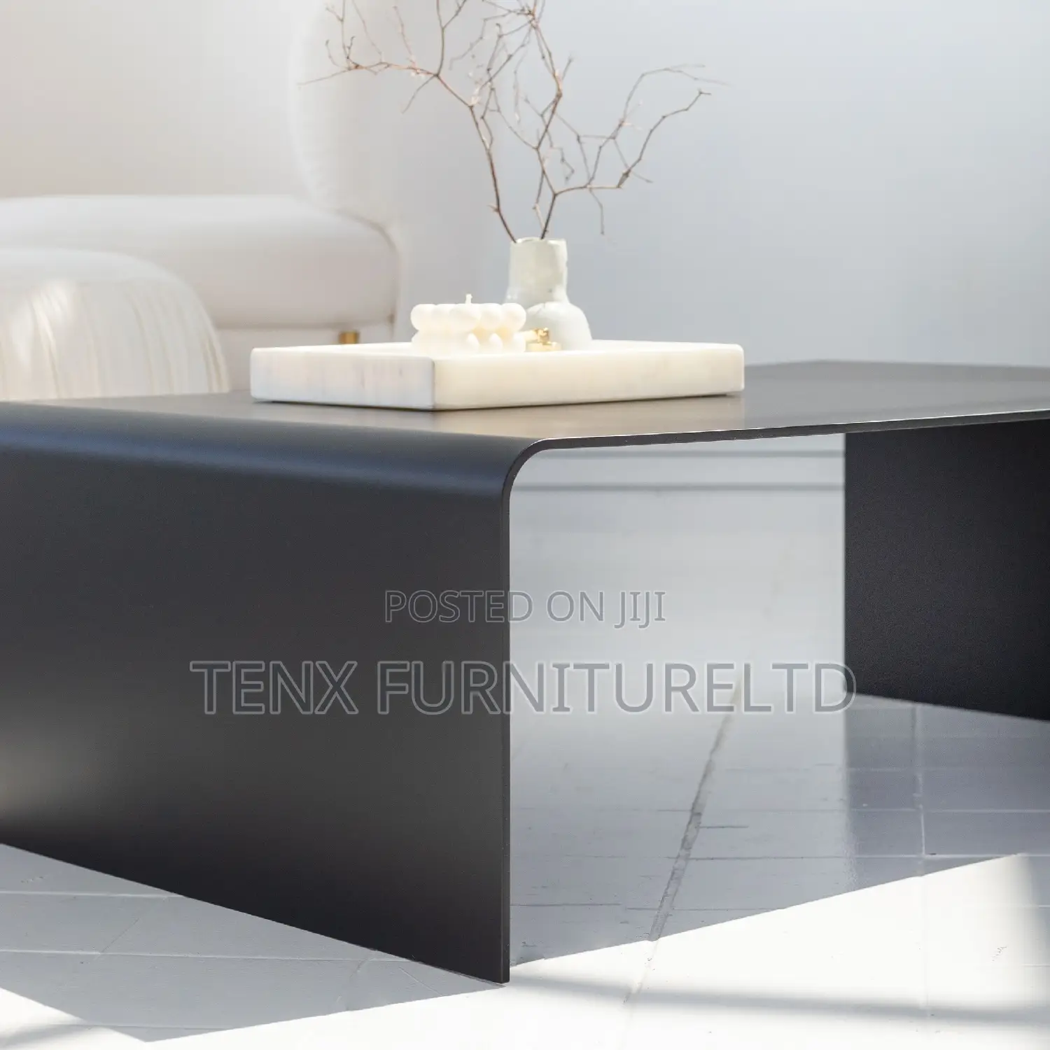 Glass Coffee Table (Black)