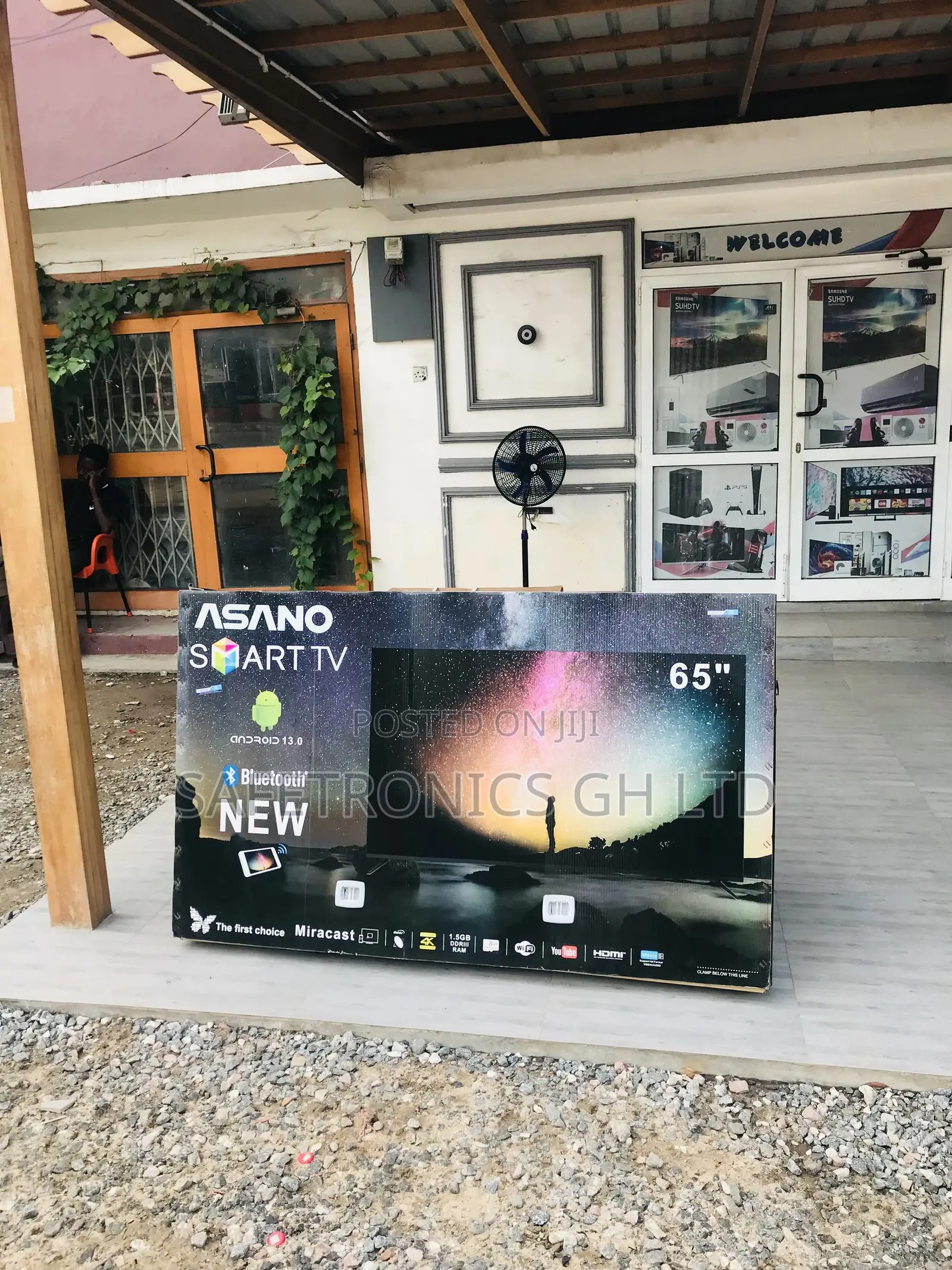 65 Inches Glossy Led Smart Asano UHD Electric Tv