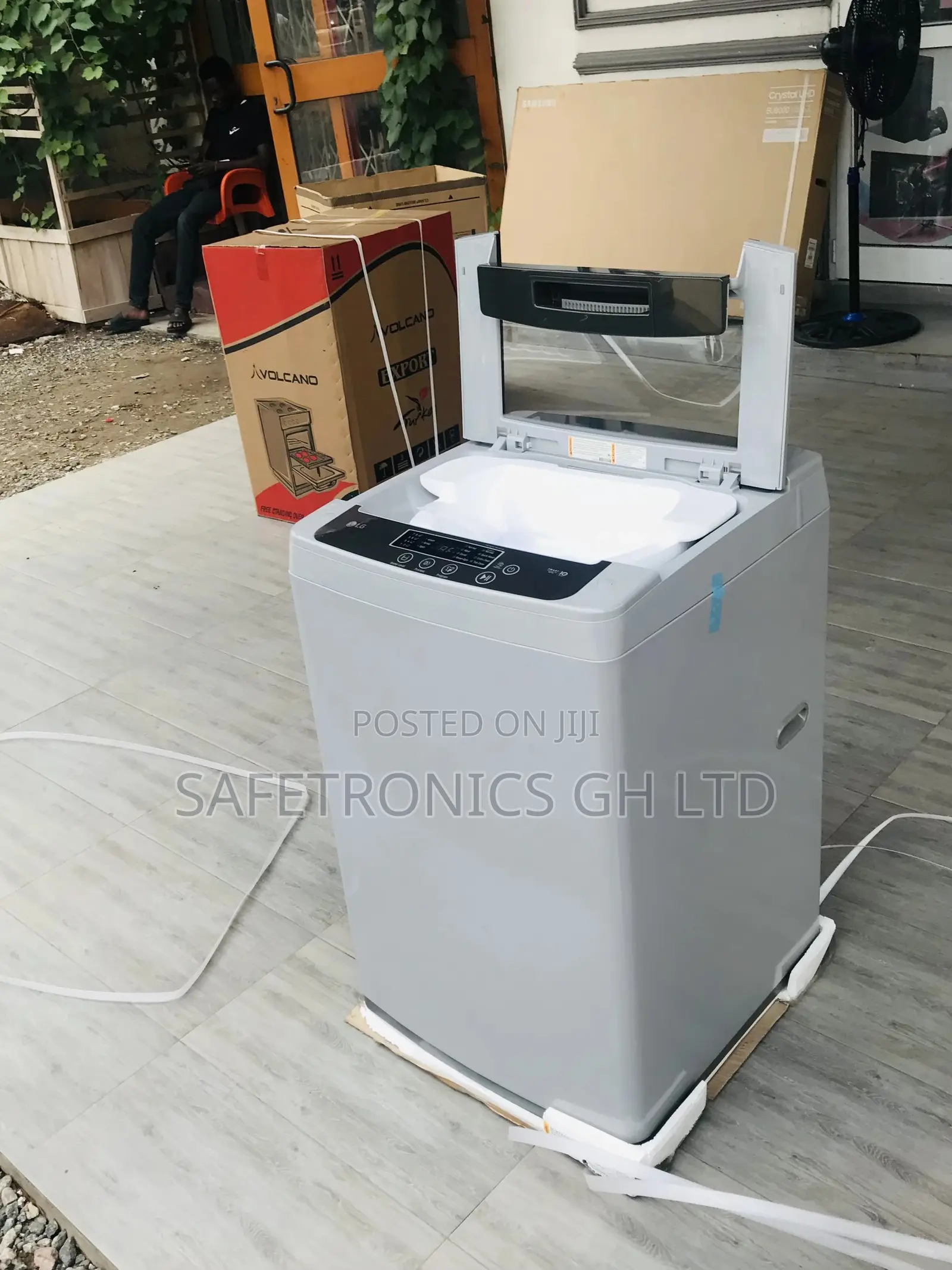 Gray Topload Fullyautomatic Electric 9kg LG Washingmachine