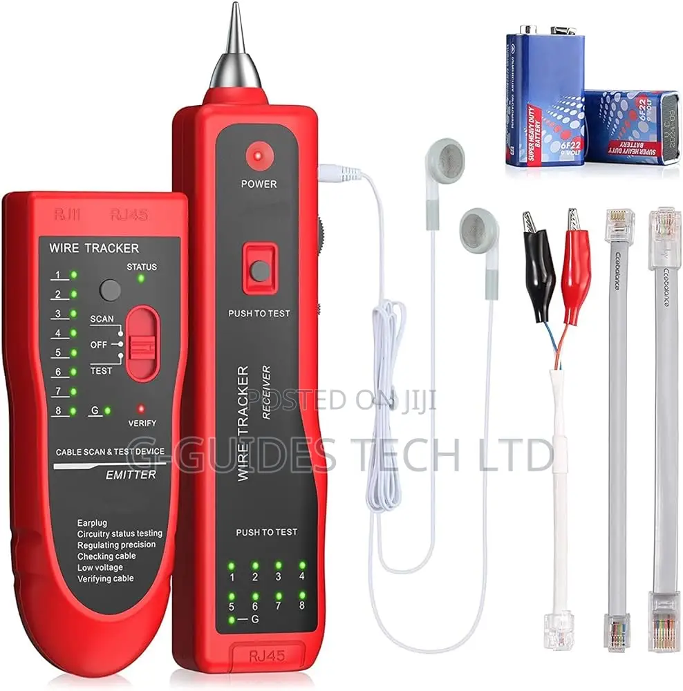 Network Cable Tester, Wire Tracker, Rj11/Rj45 Network Tester