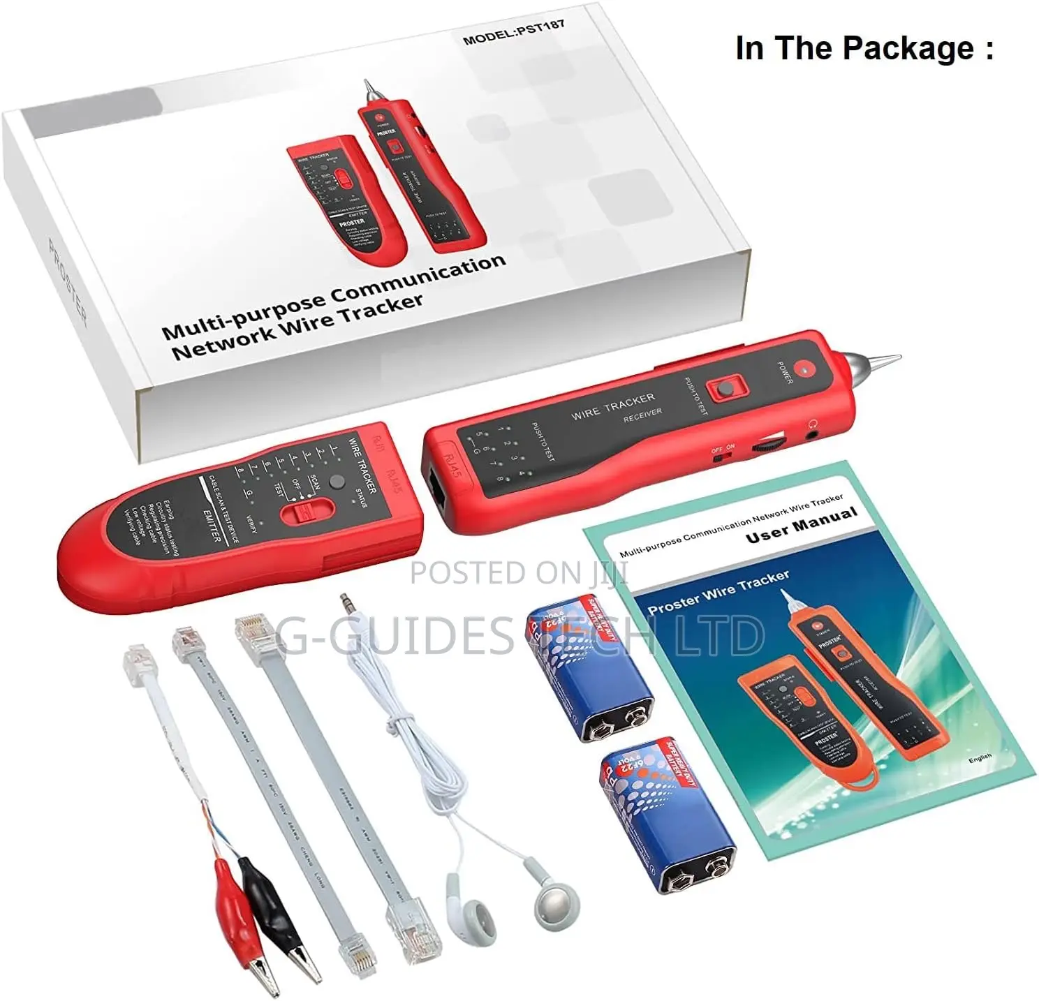 Network Cable Tester, Wire Tracker, Rj11/Rj45 Network Tester