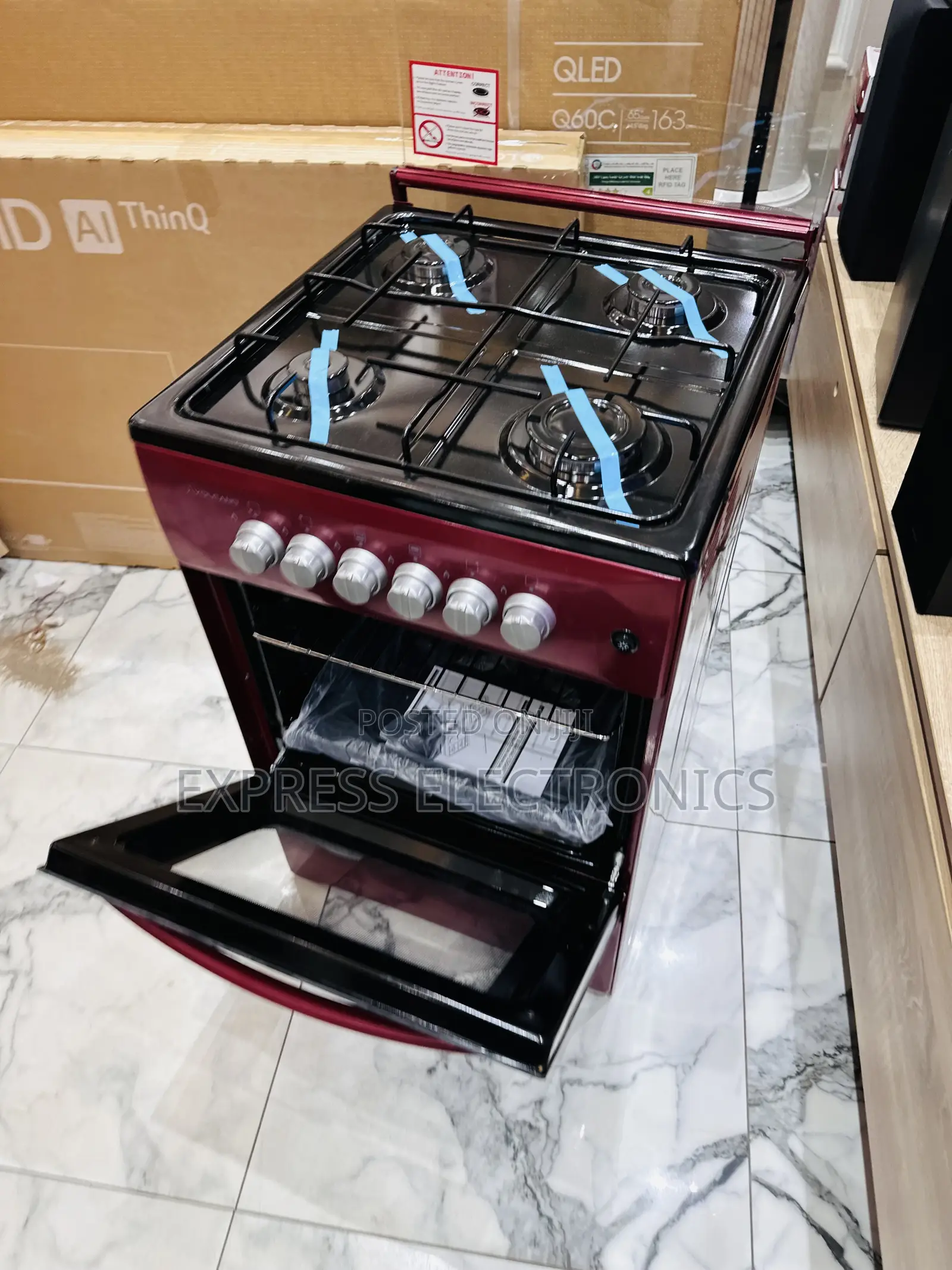 Red Gas Cooker Oven 50/50 Stove Oven.