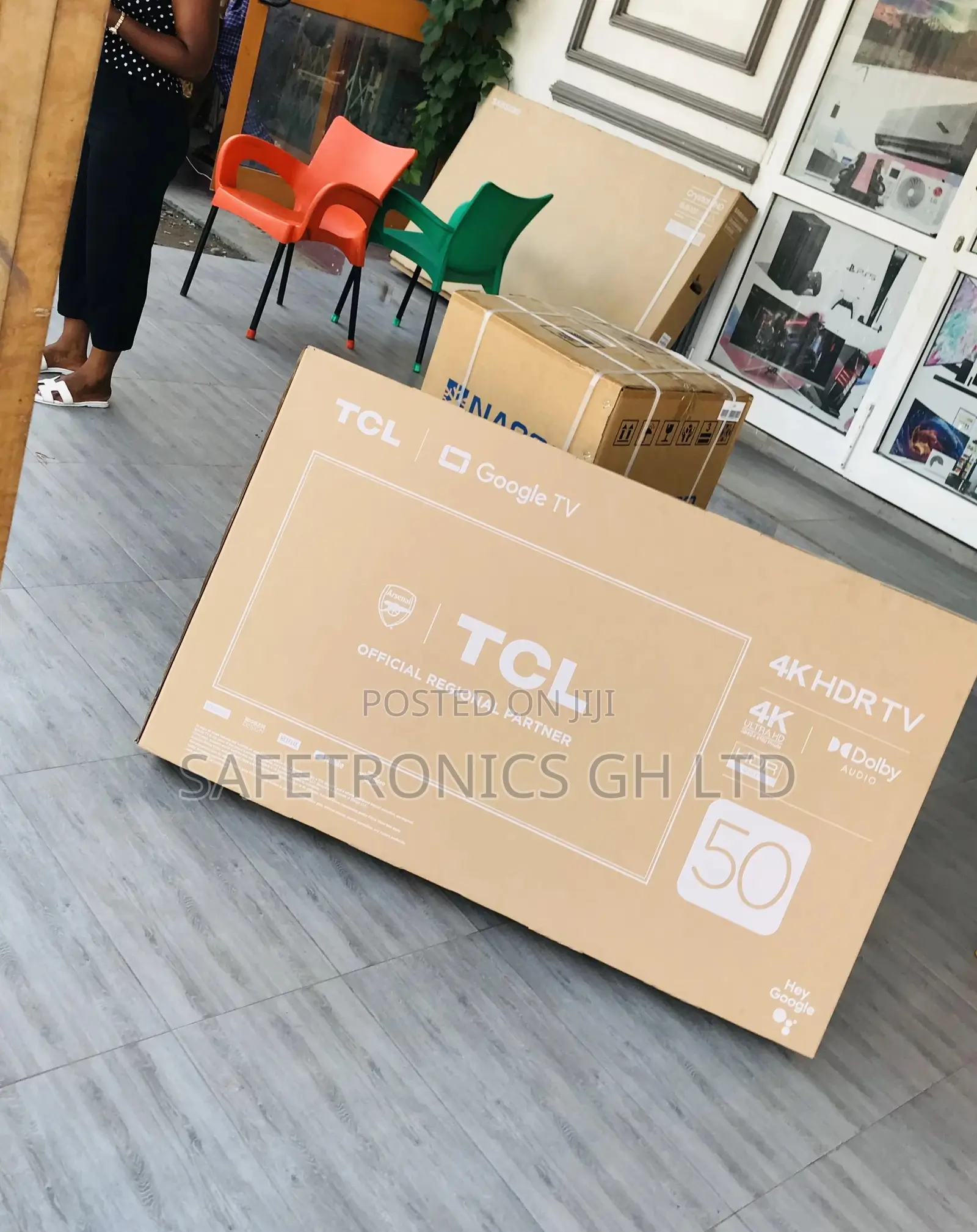 50 Inches Black P635 TCL Glossy Smart Tv