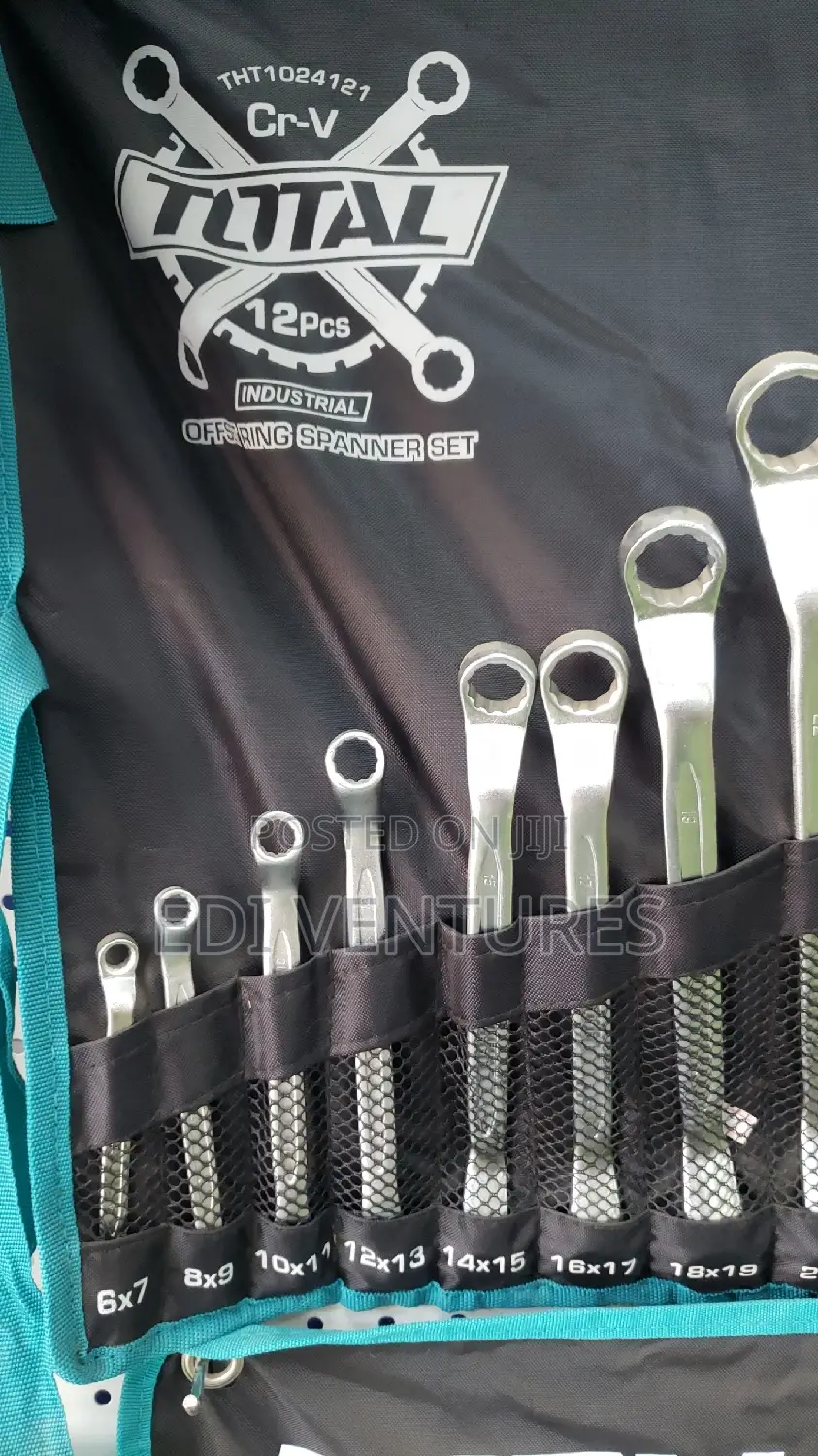 Total 12pcs Offset Ring Spanner Set