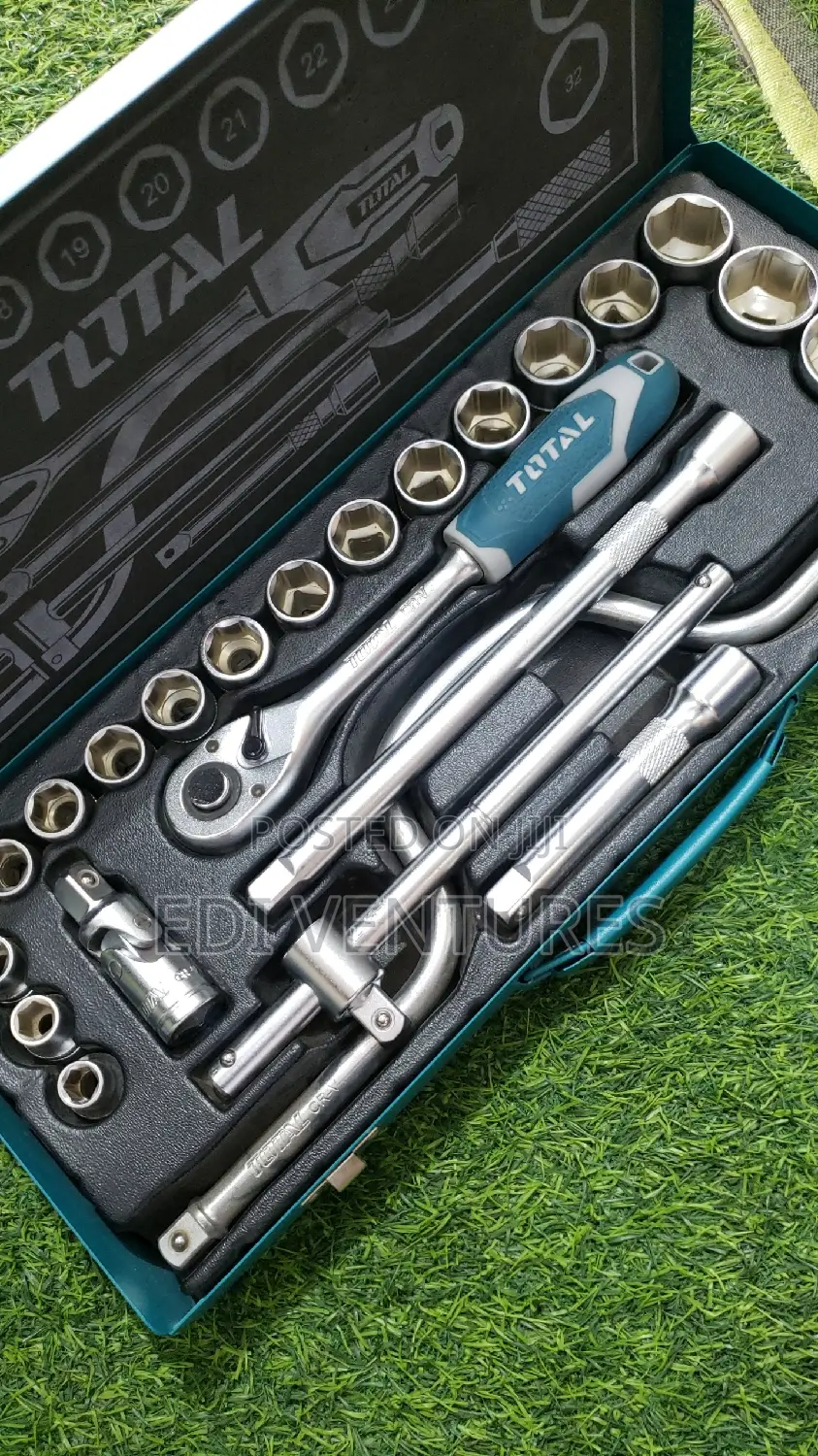 Total 24 PCS 1/2" Socket Set