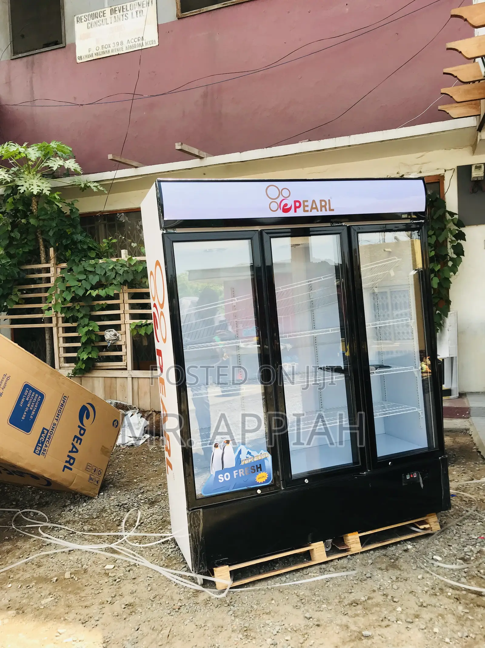Purchase Durable Pearl PVC-150 3 Door Beverage Cooler.