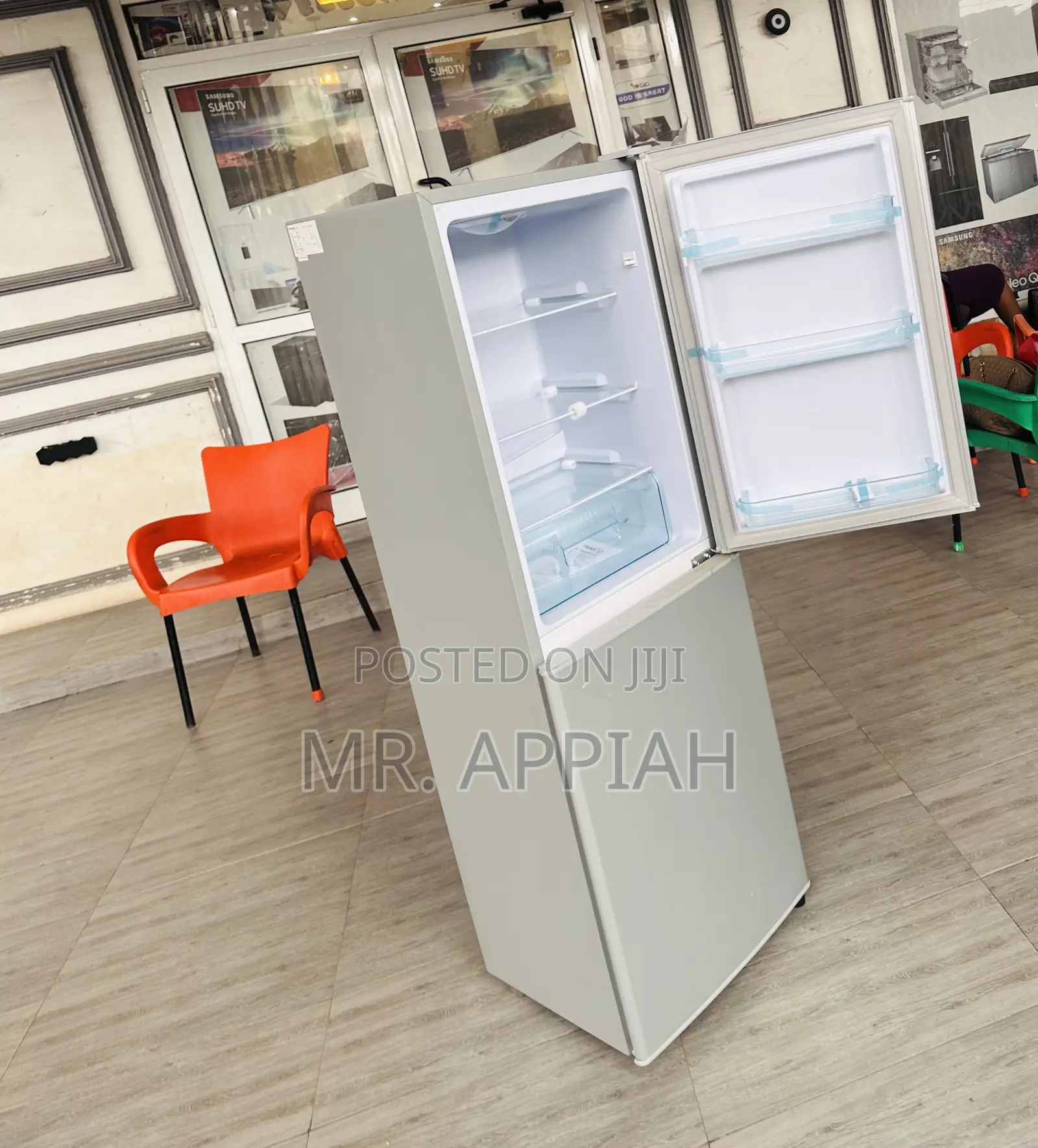 Super Chilling Nasco Nasd2-20fl Electric 2 Door Fridge,Gray