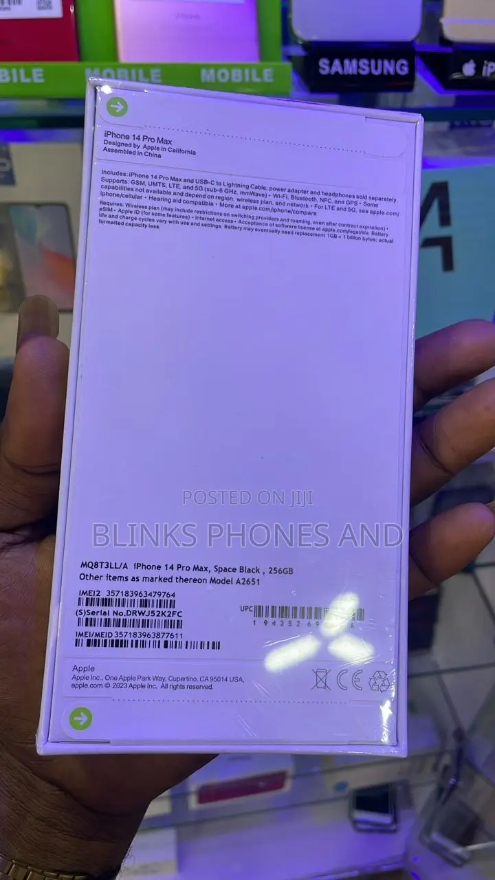 New Apple iPhone 14 Pro Max 256 GB Black