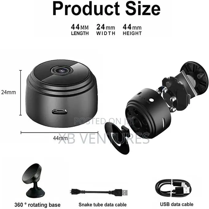 Mini Wireless Hidden Camera Ip Wifi Remote Security