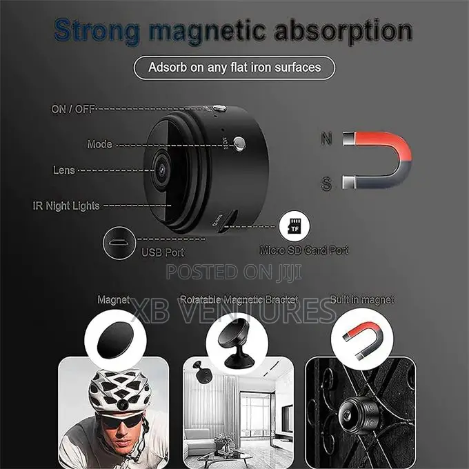 Mini Wireless Hidden Camera Ip Wifi Remote Security
