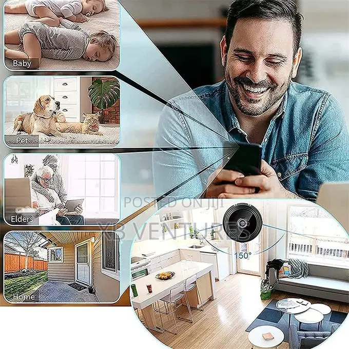 Mini Wireless Hidden Camera Ip Wifi Remote Security
