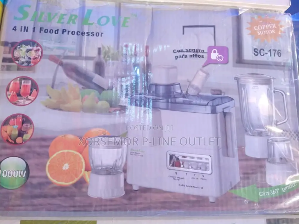 Silver Love 4 in 1 Food Processor