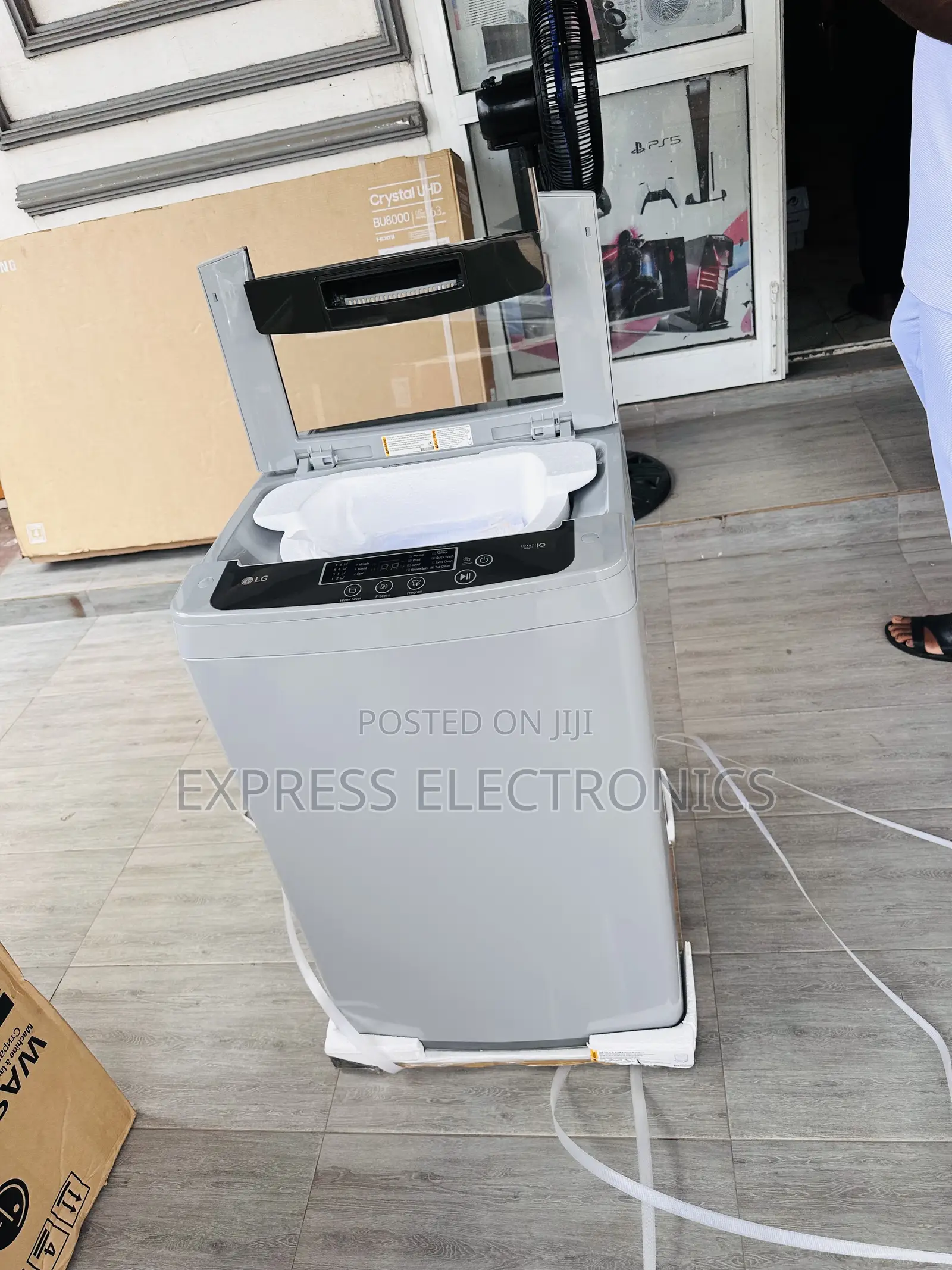 Lg T9585NDHVH 9kg Topload Washing Machine Lg Grey.