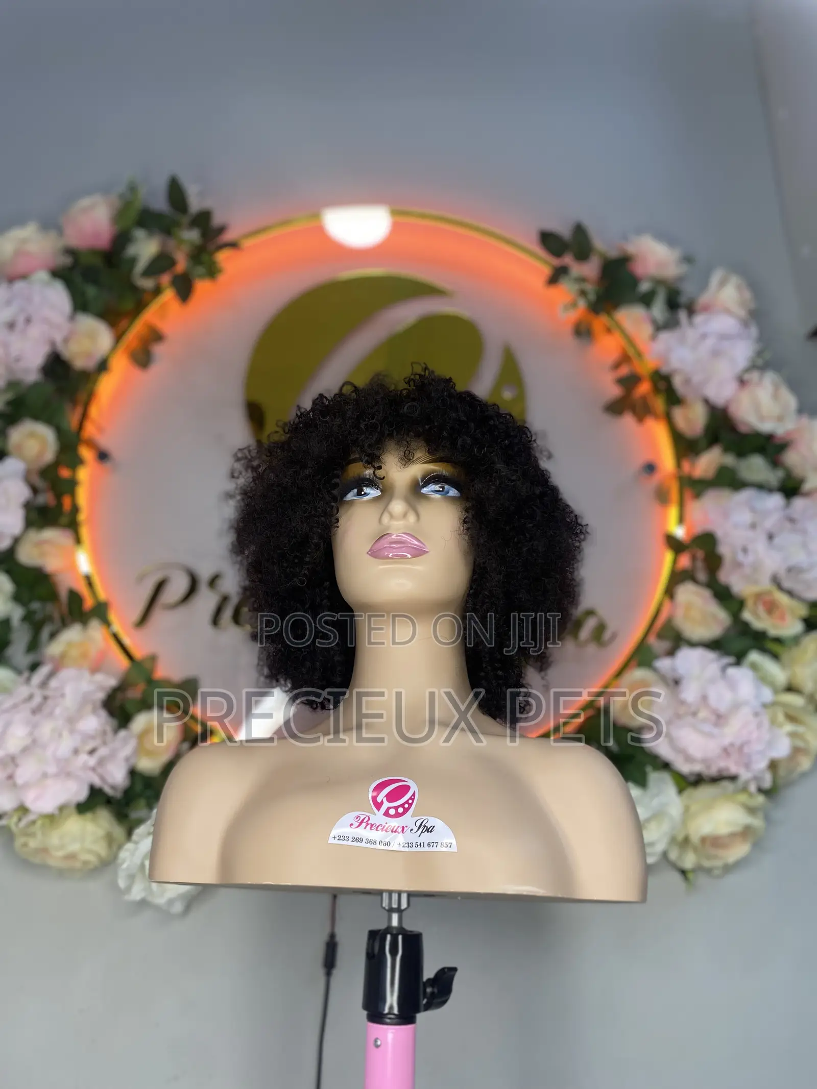 Wet Curls Fringe Wig