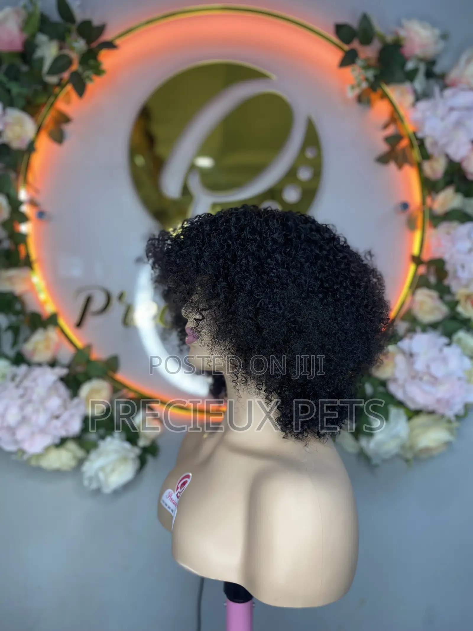 Wet Curls Fringe Wig