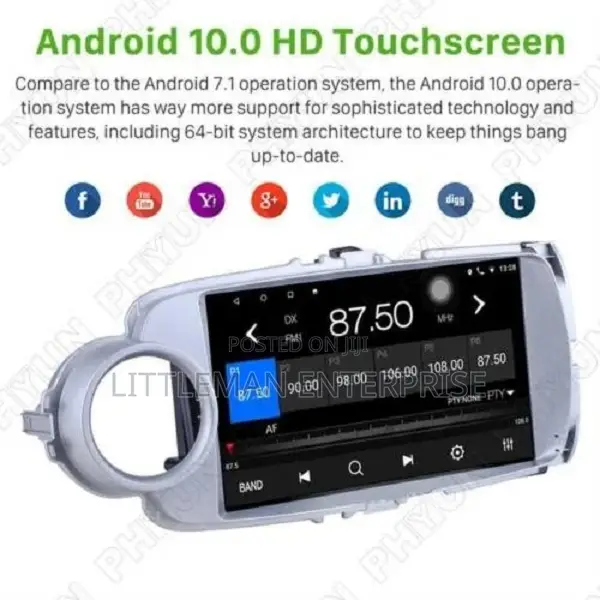 Toyota Vitz 2012-2016 Android Player