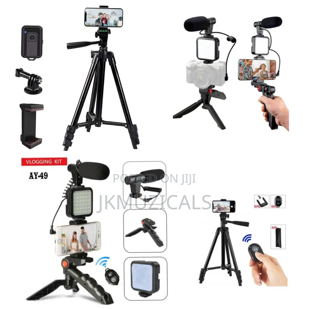 Tripod Stand With Light_ Video Making Kits