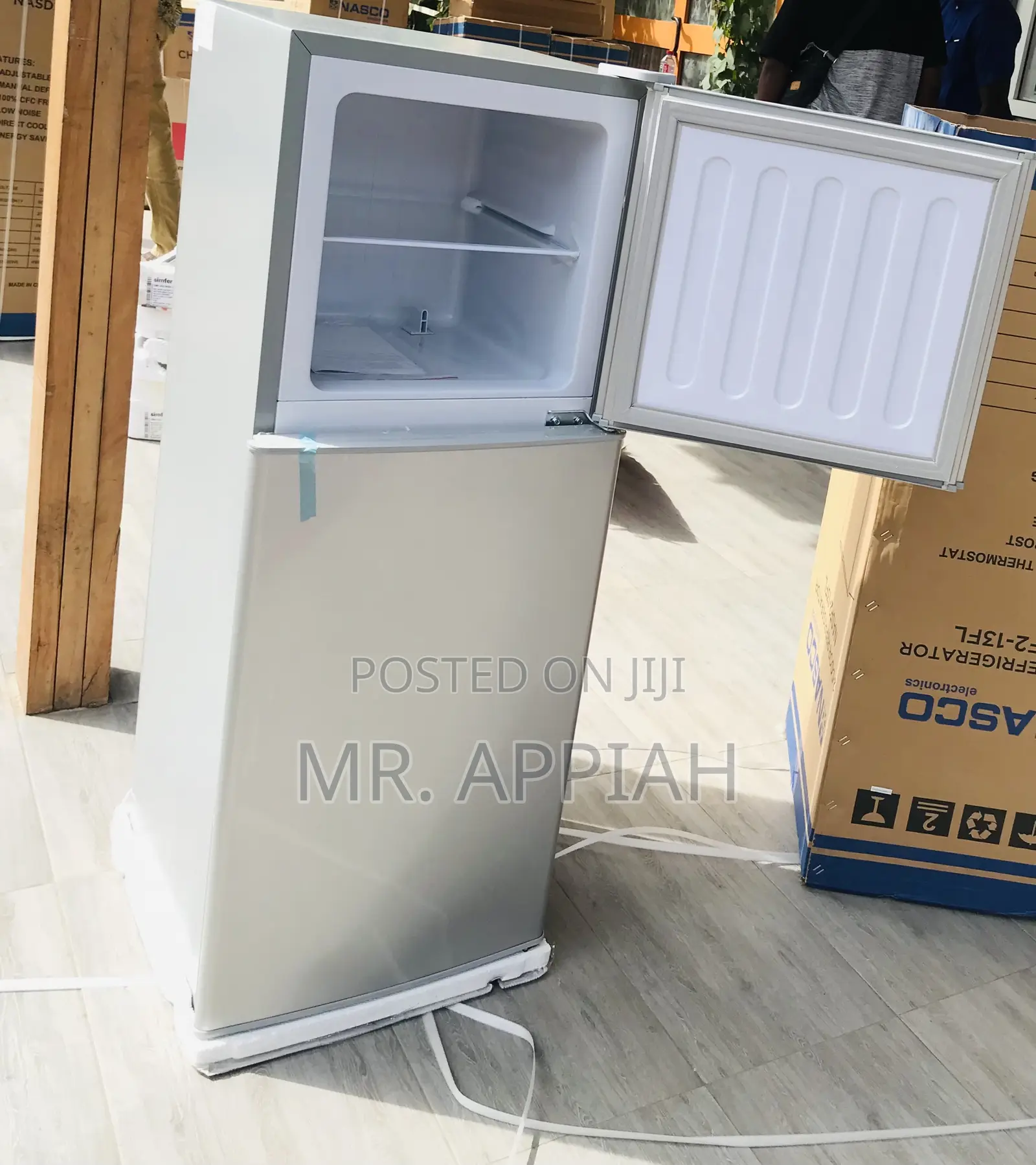 Reliable Double Door Nasco Refrigerator(Nas2-13fl)Gray