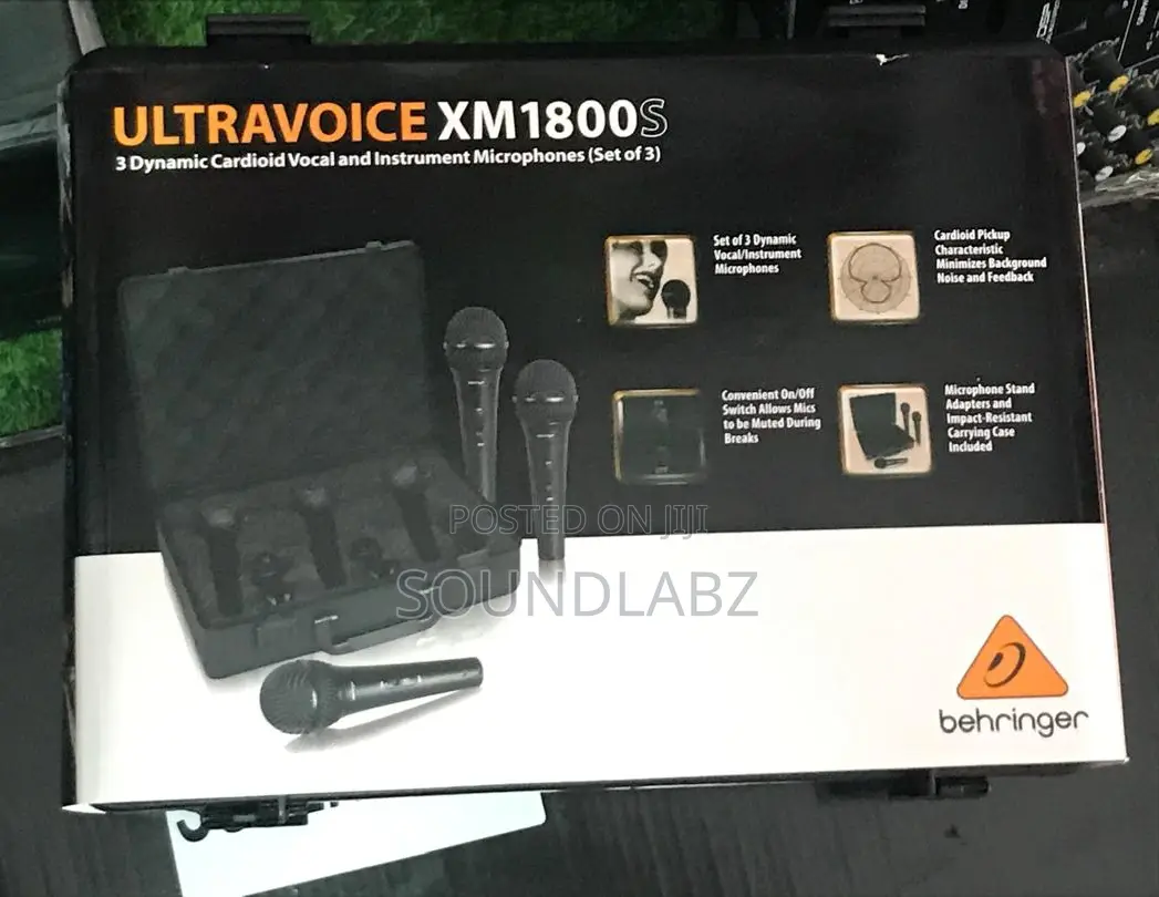 Behringer Xm1800s Ultravoice Vocal Dynamic Microphones