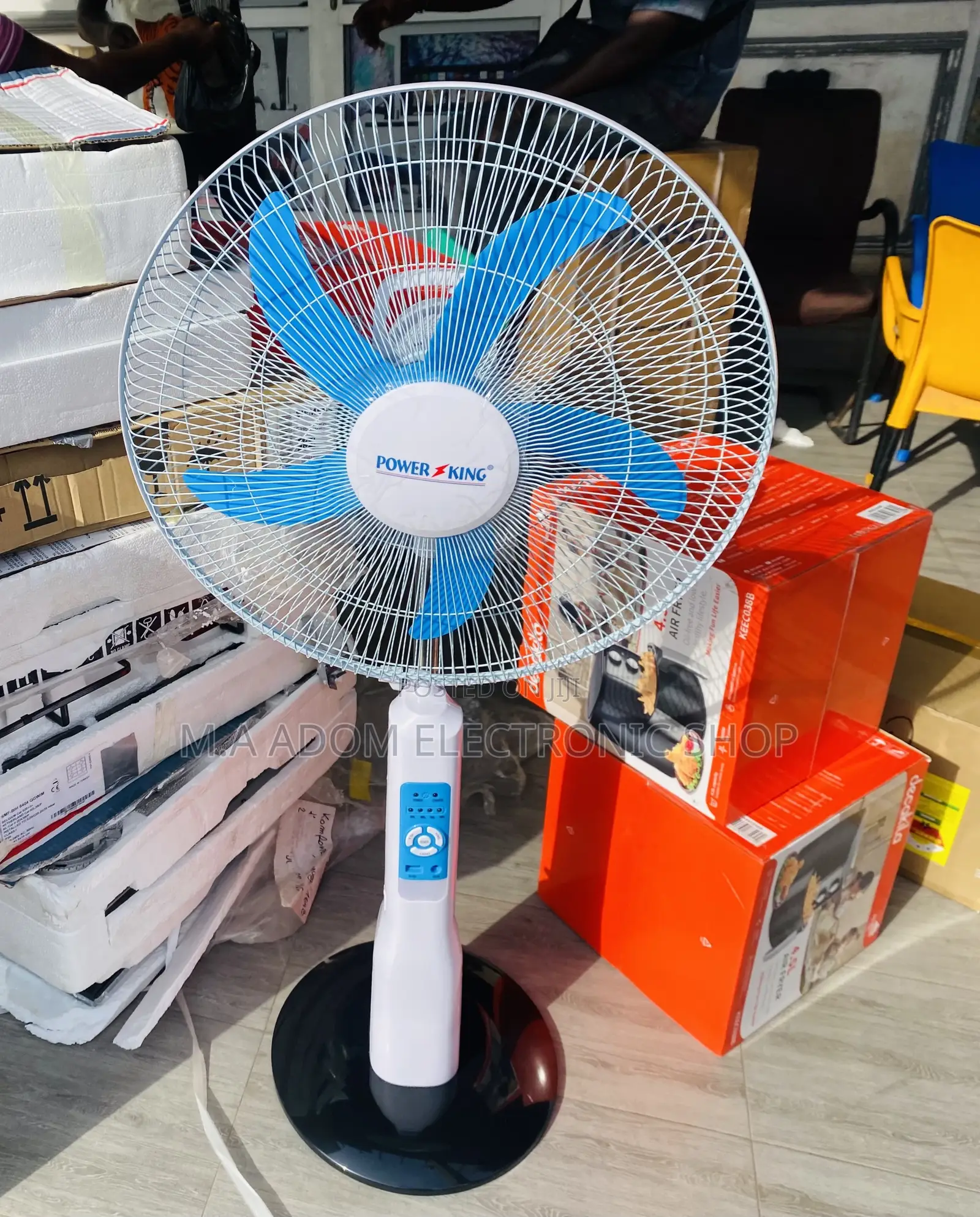 Purchase Authentic Power 18” King Rechargeable Standing Fan.