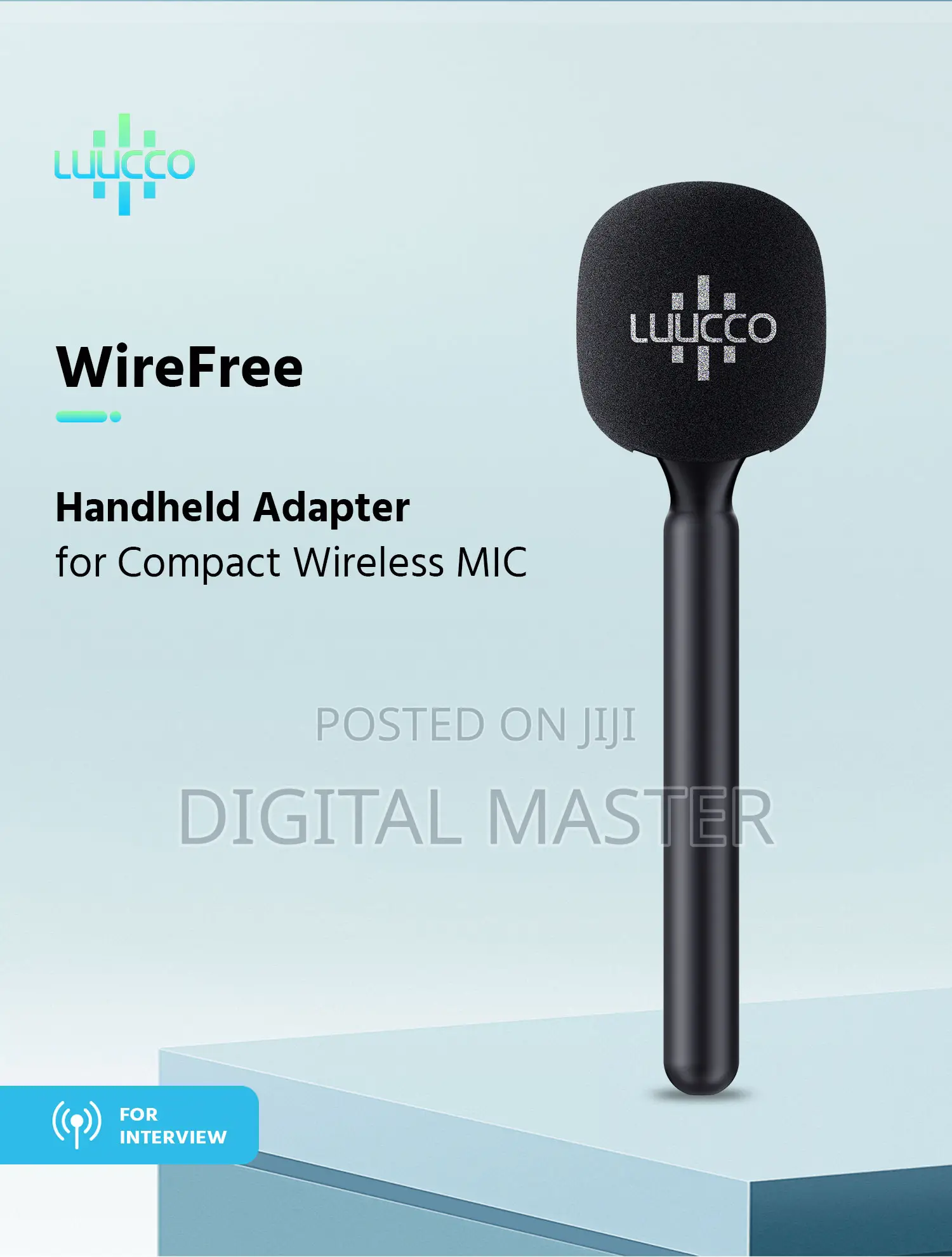 Luucco Wirefree Mini Wireless Microphone Handheld Adapter