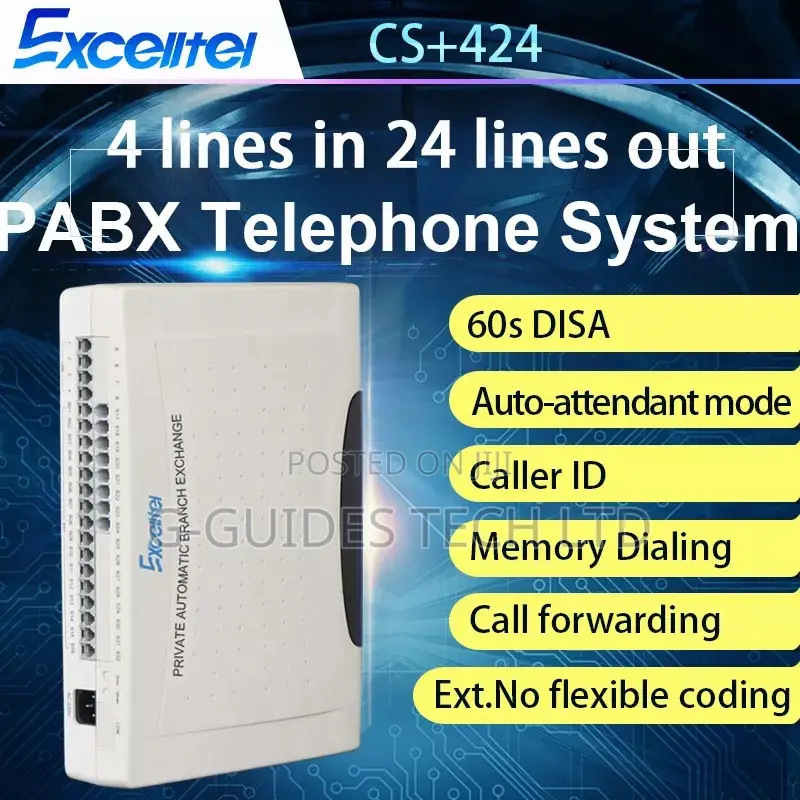 Telephone Exchange Analog PABX CS+424 24 Extensions