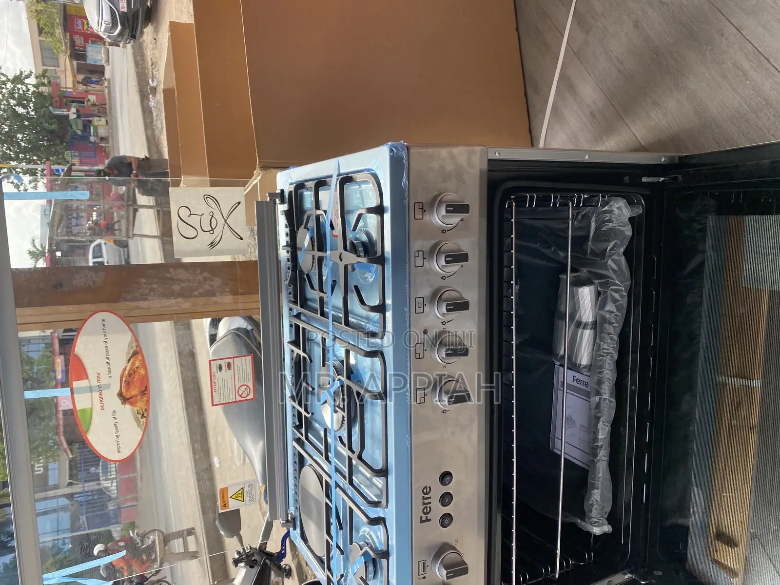 Quality Volcano 90x60 4 Gas + 1 Electric Burner(Gary).