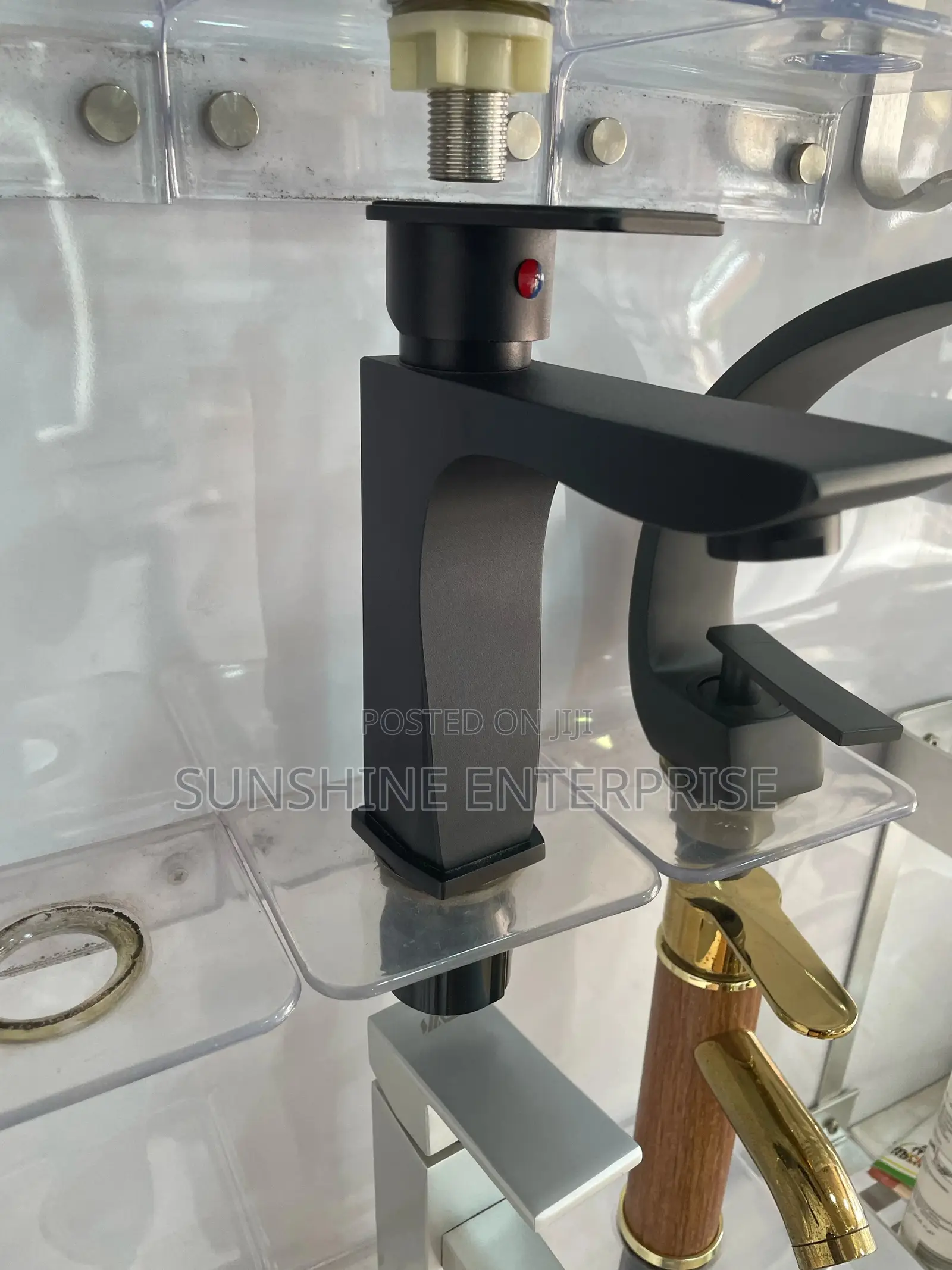 All Black Hot and Cold Wash Hand Basin Tap