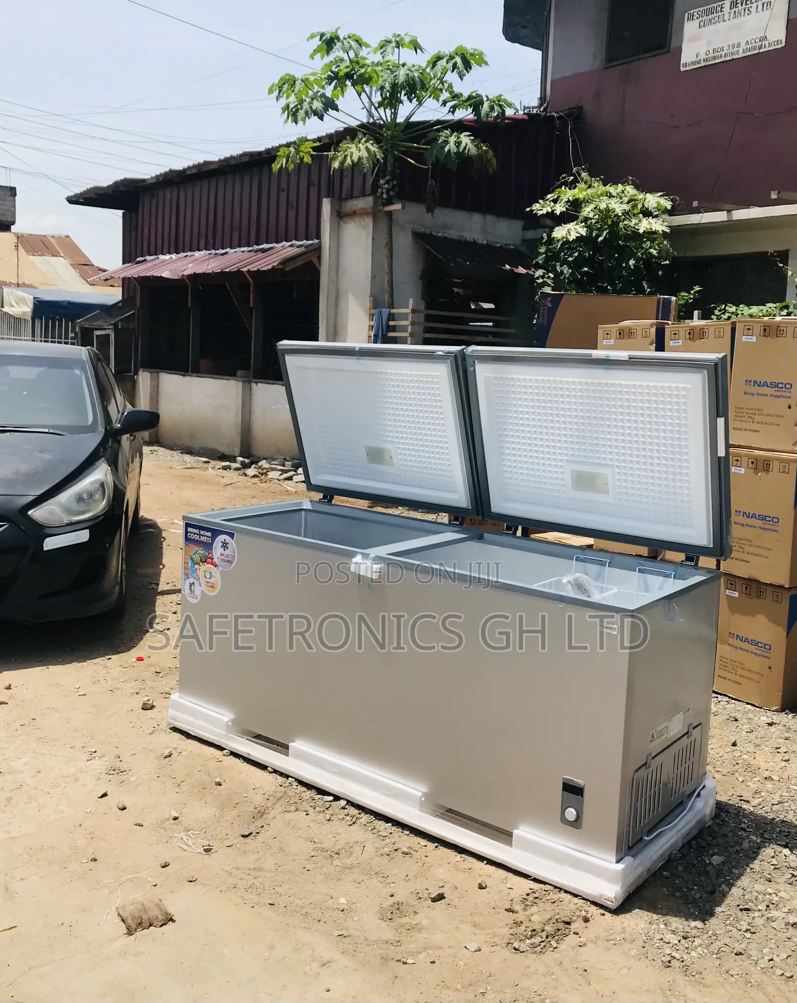 Gray Doubledoor Nas850fl-Dd Electric Nasco Chestfreezer