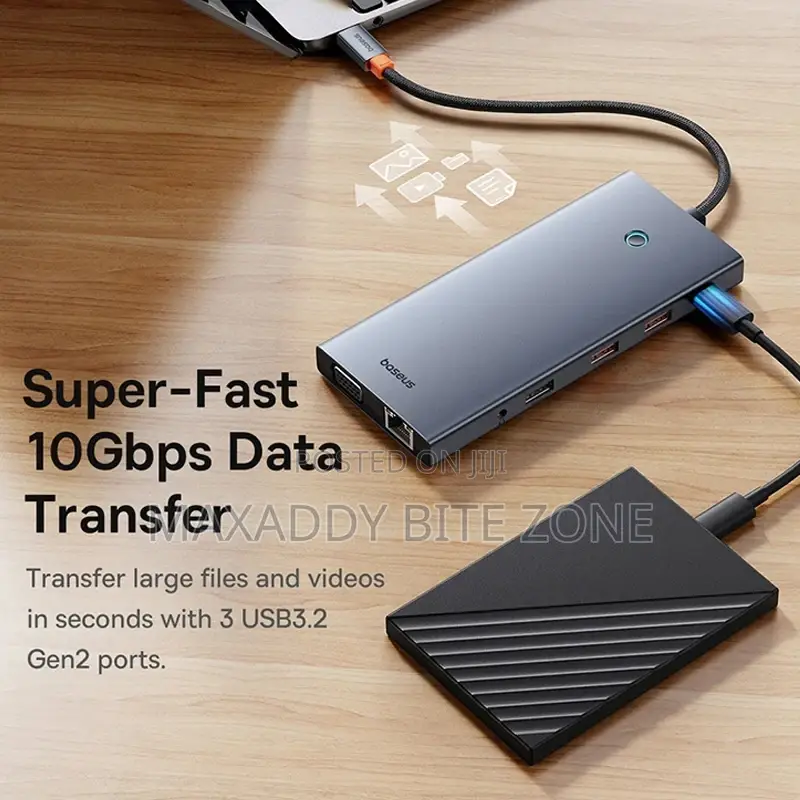 Baseus Usb Type C To Hdmi-compatible Hub Adapter 13-in-1