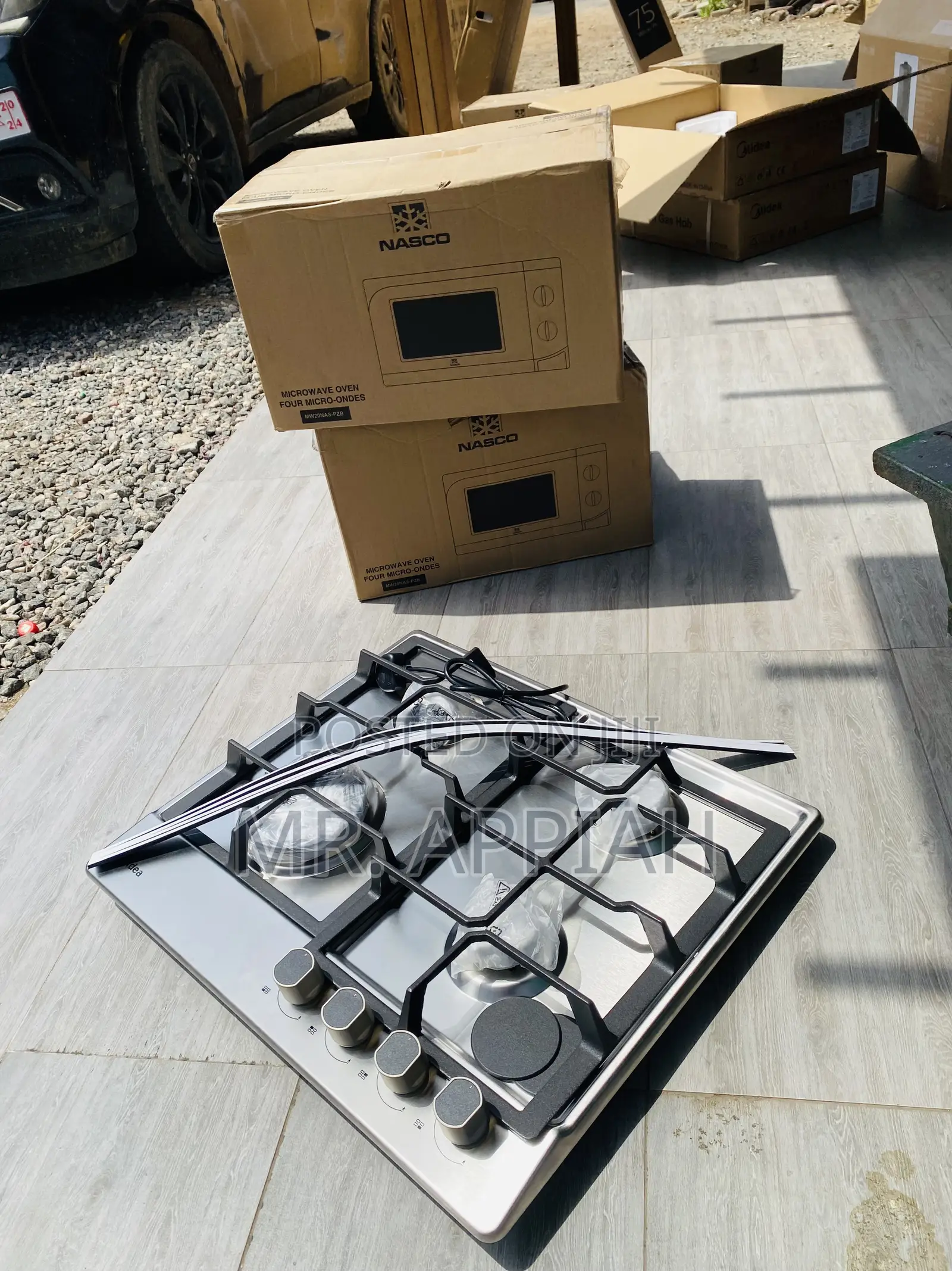 Reliable Midea 60x51cm 60G40ME 4 Gas Burner Stove(Gray).