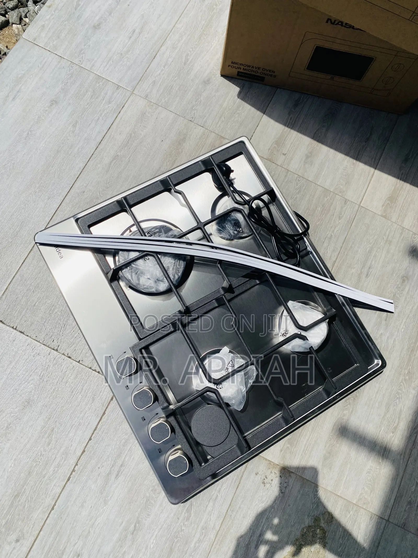 Quality Midea 60x51cm 60G40ME 4 Gas Burner Stove(Silver).
