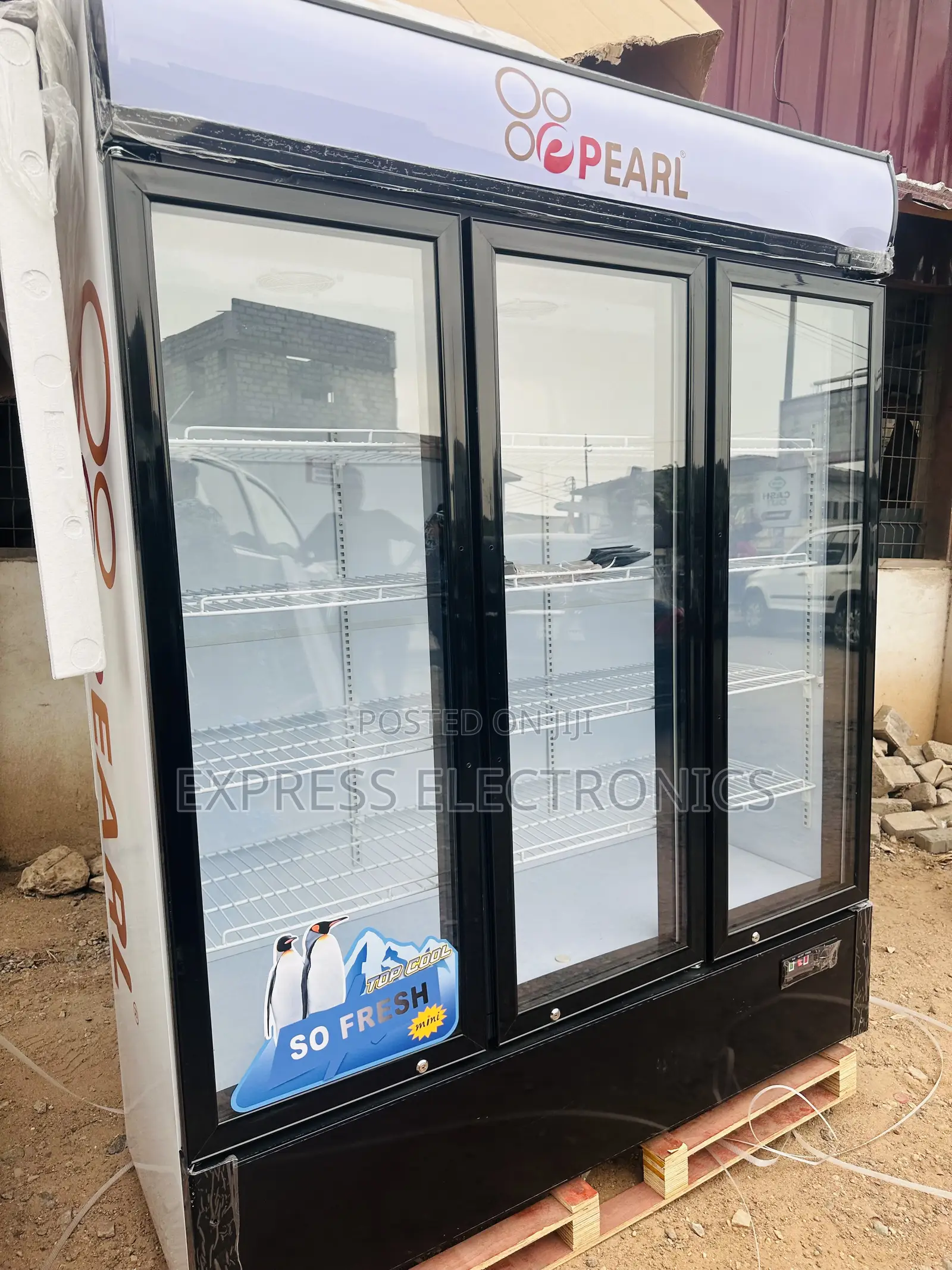 Nice Cool Display Fridge Pearl PVC-150 Three Doors