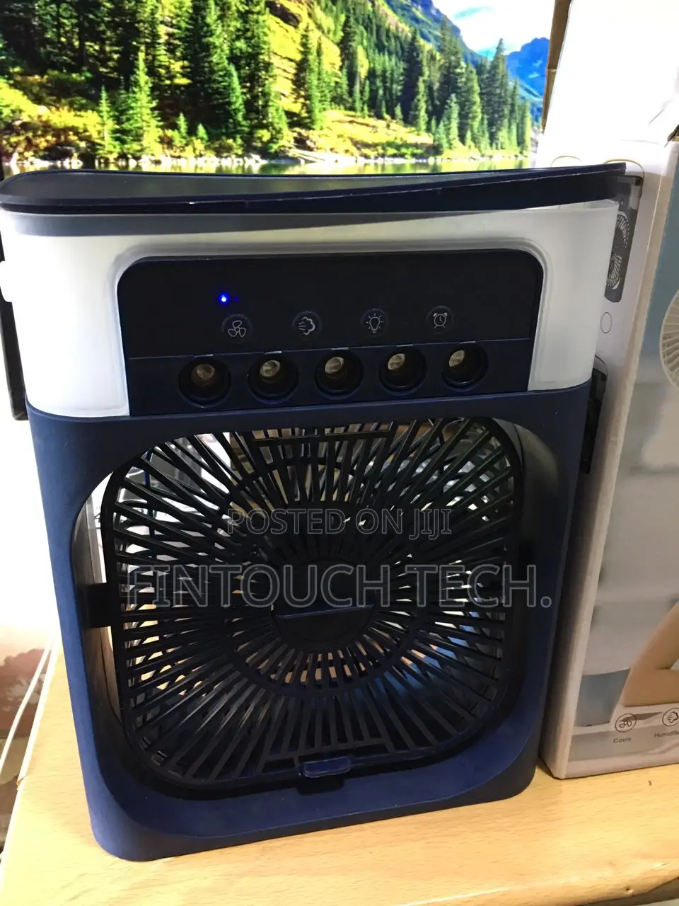 Portable Mini Air Cooler Fan With Mist Spray