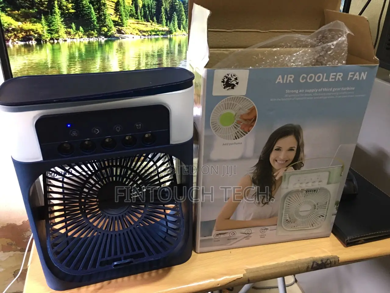Portable Mini Air Cooler Fan With Mist Spray