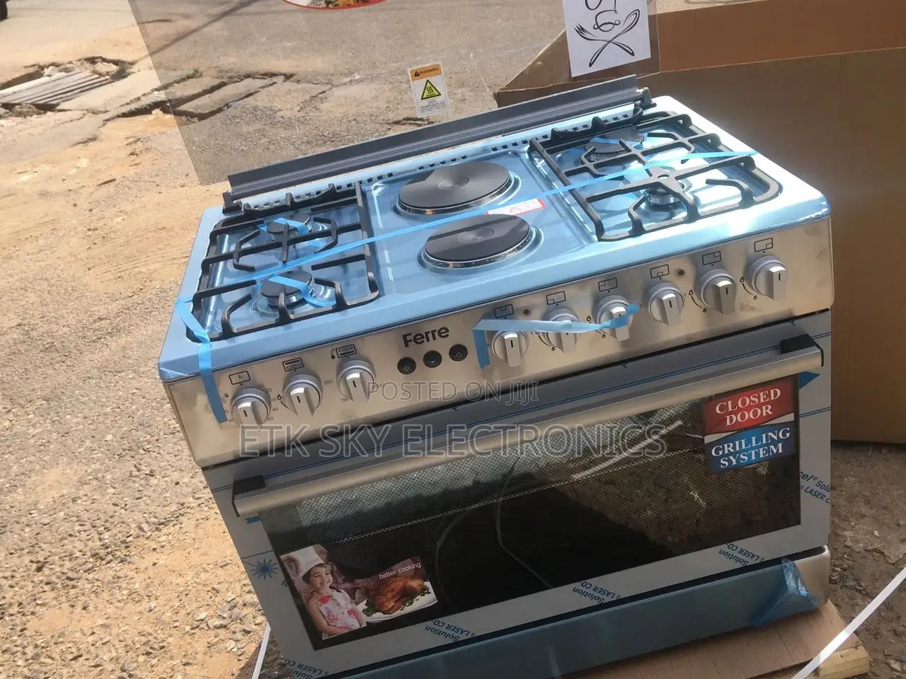 Gripping Ferre 4gas/2electric Gas Cooker(Oven Grill)Ignition