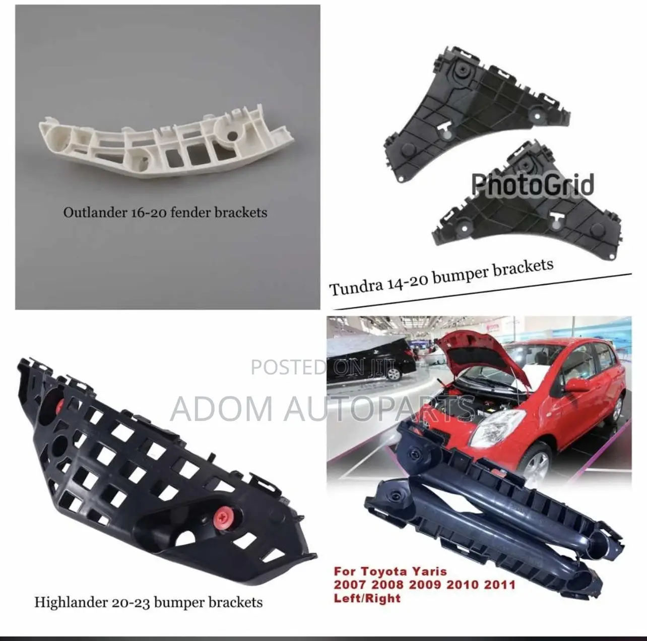 Toyota Yaris Highlander Tundra Outlander Bumper Locker