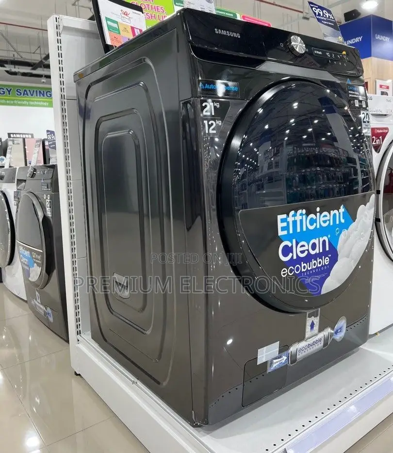 Fights Stains, Protects Fabric Samsung 21kg/12kg Wash Dry