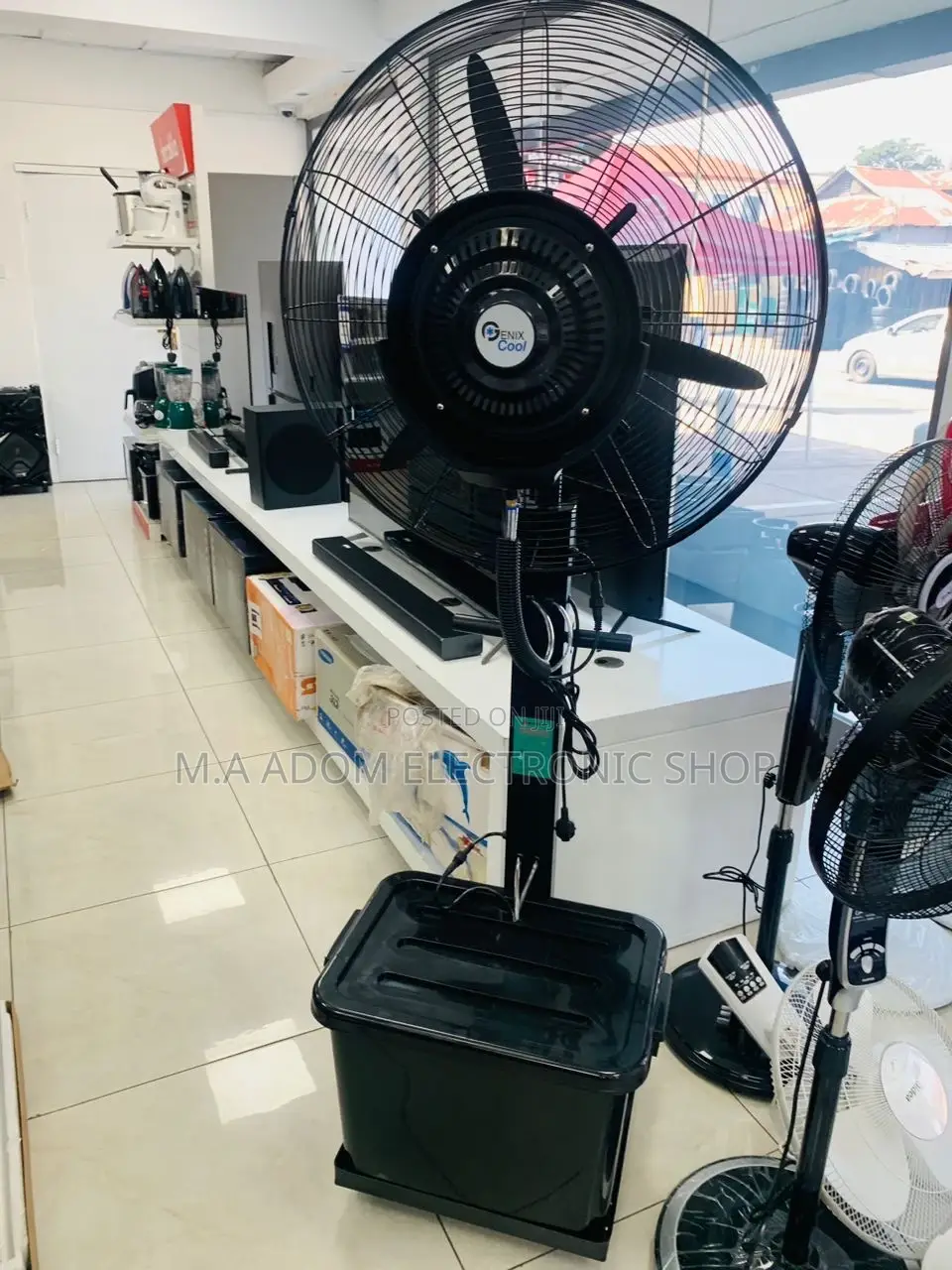 High Quality Genix Cool 16 Inch Centrifugal Water Mist Fan.