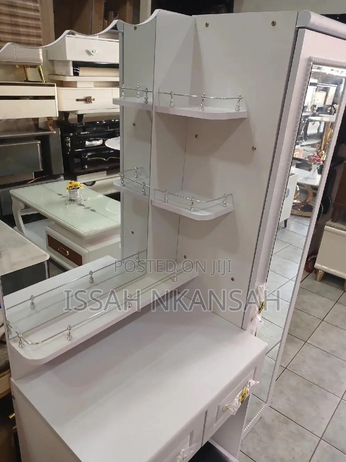 White Dressing Mirror