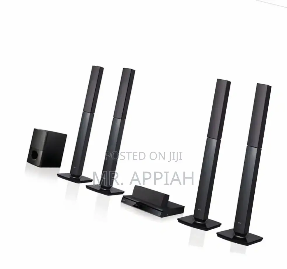 Sleek LG LHD 655 5.1ch Bluetooth Home Theater System(Black)