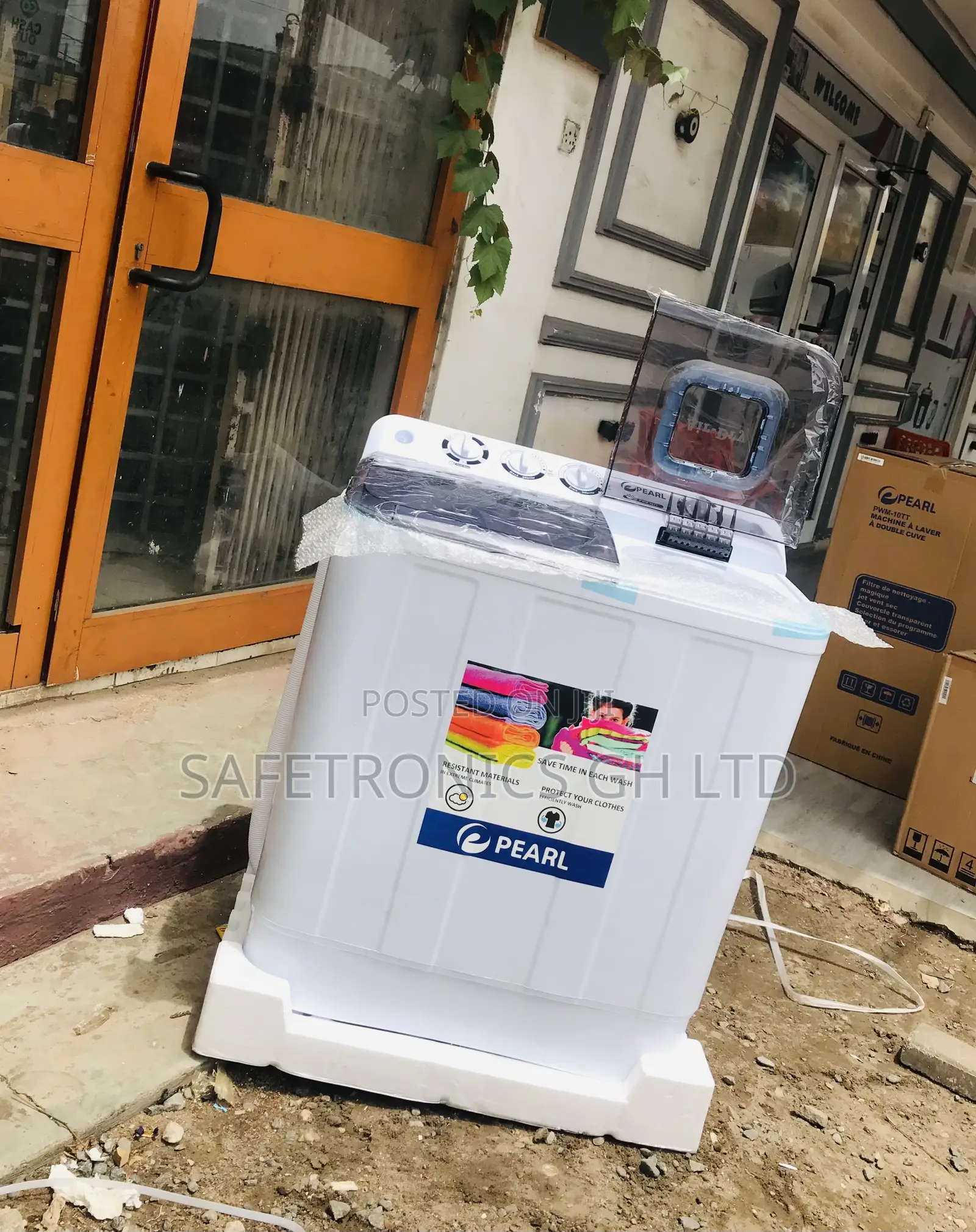 Twintub Topload 10kg Semiautomatic Pearl Washingmachine