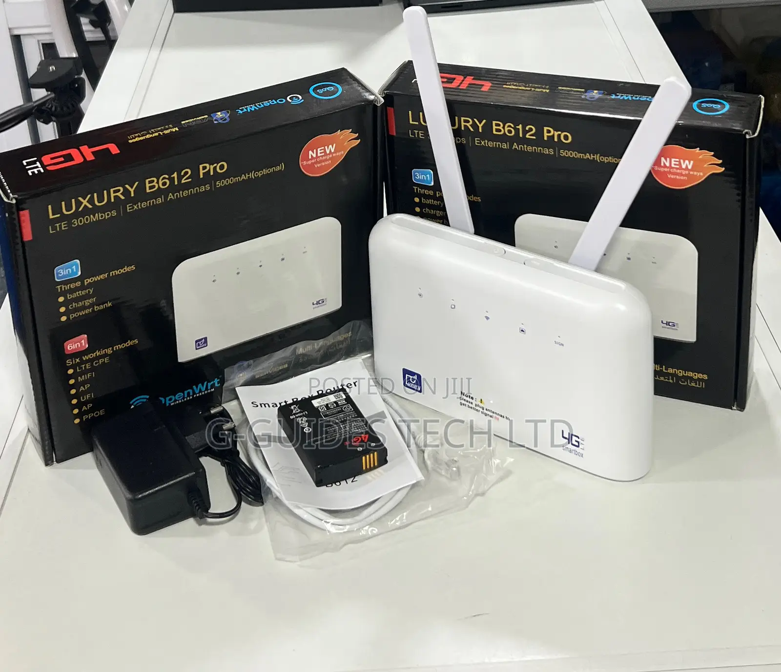 Luxury B612 PRO 4G Router, Luxury 4G Router 300mbps+Battery