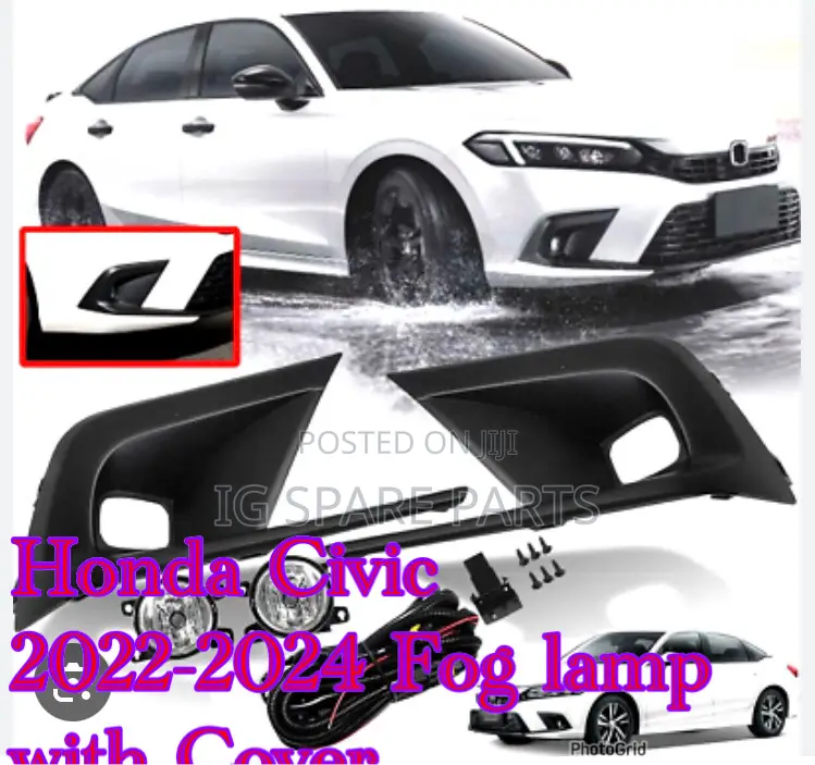 Honda Civic 2022-2024 Fog Lamp With Cover Set