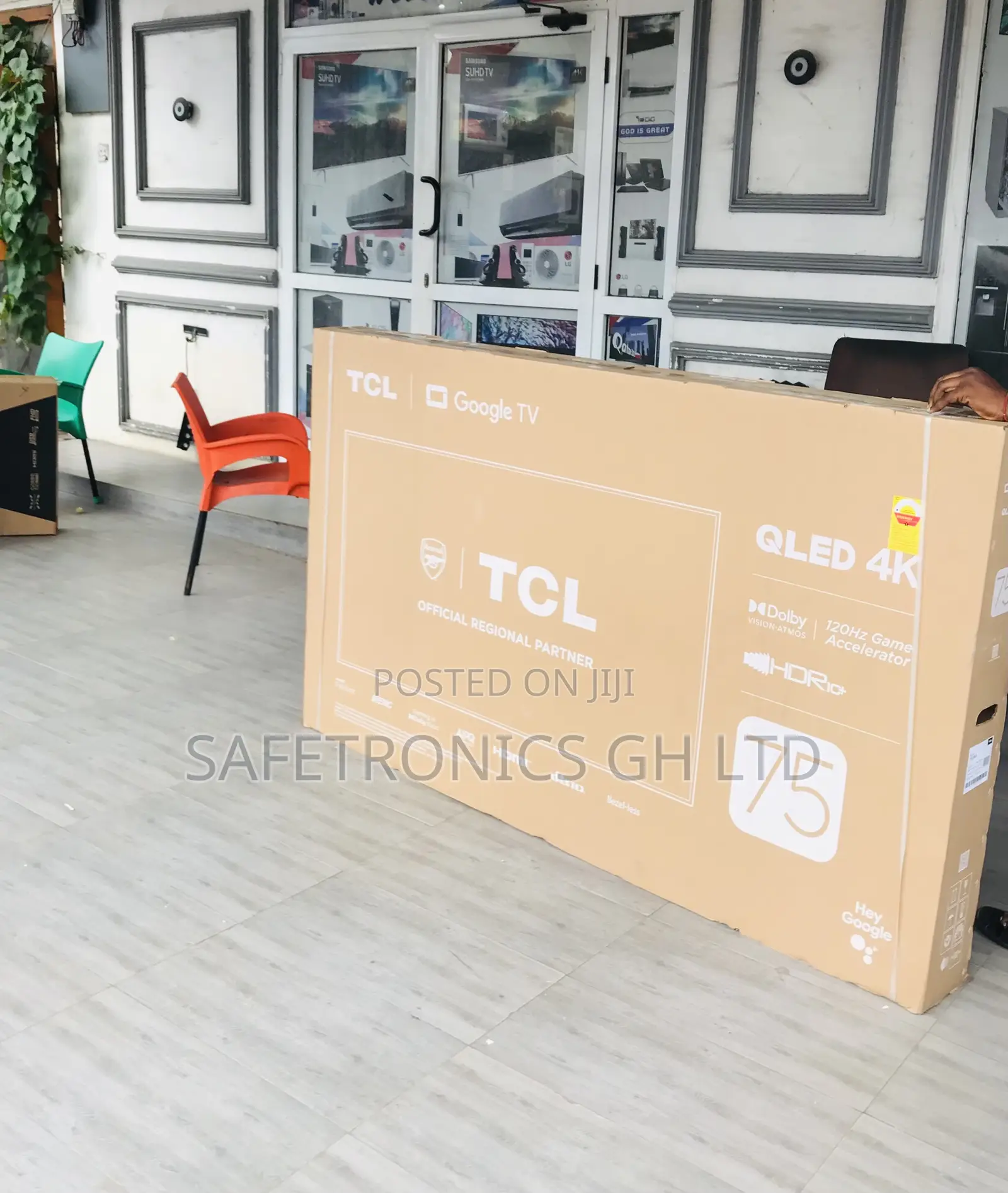 Glossy Qled TCL Black Electric C645 Smart Tv
