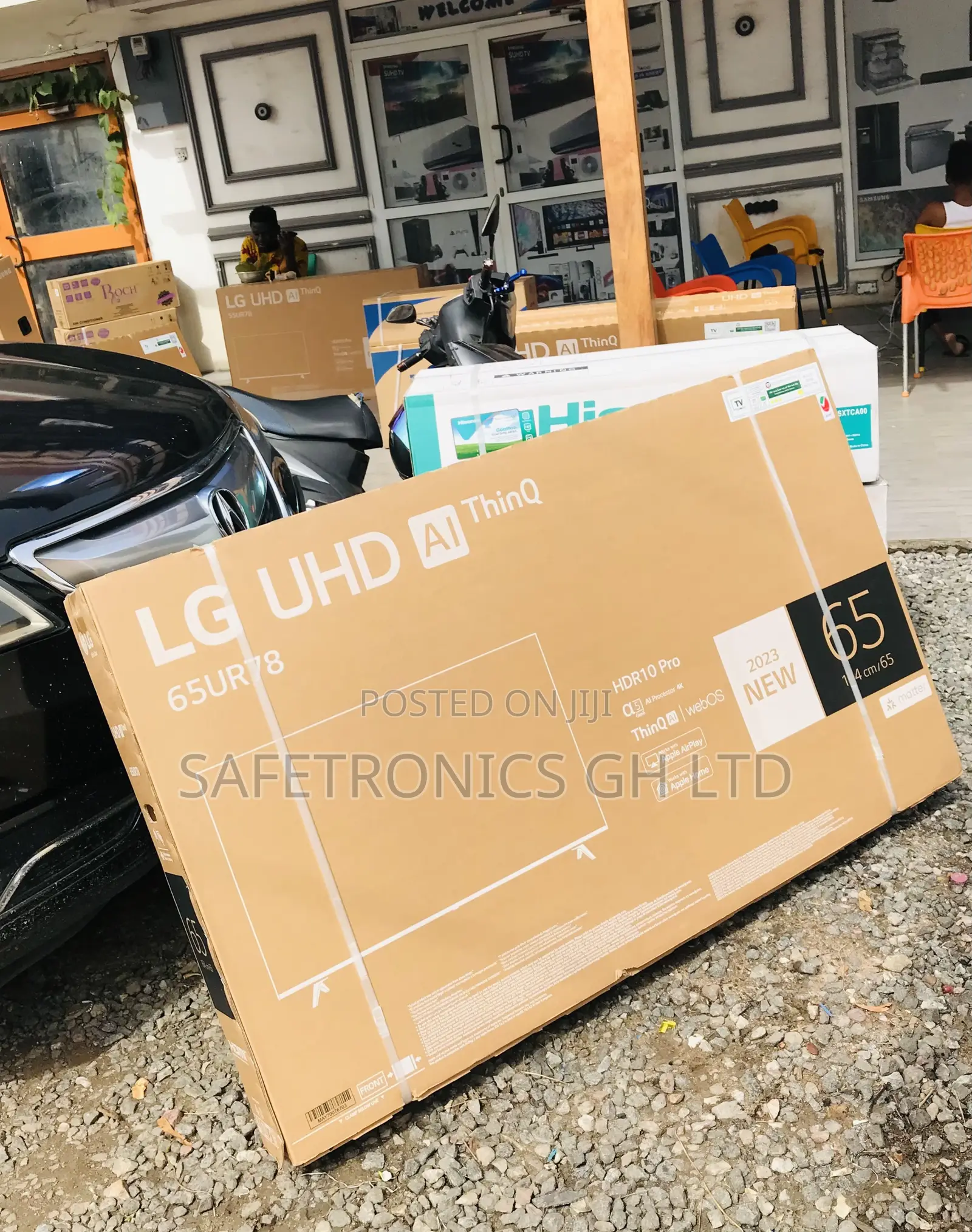 Led Samsung 65 Inches Ur78 Black Smart Electric Tv