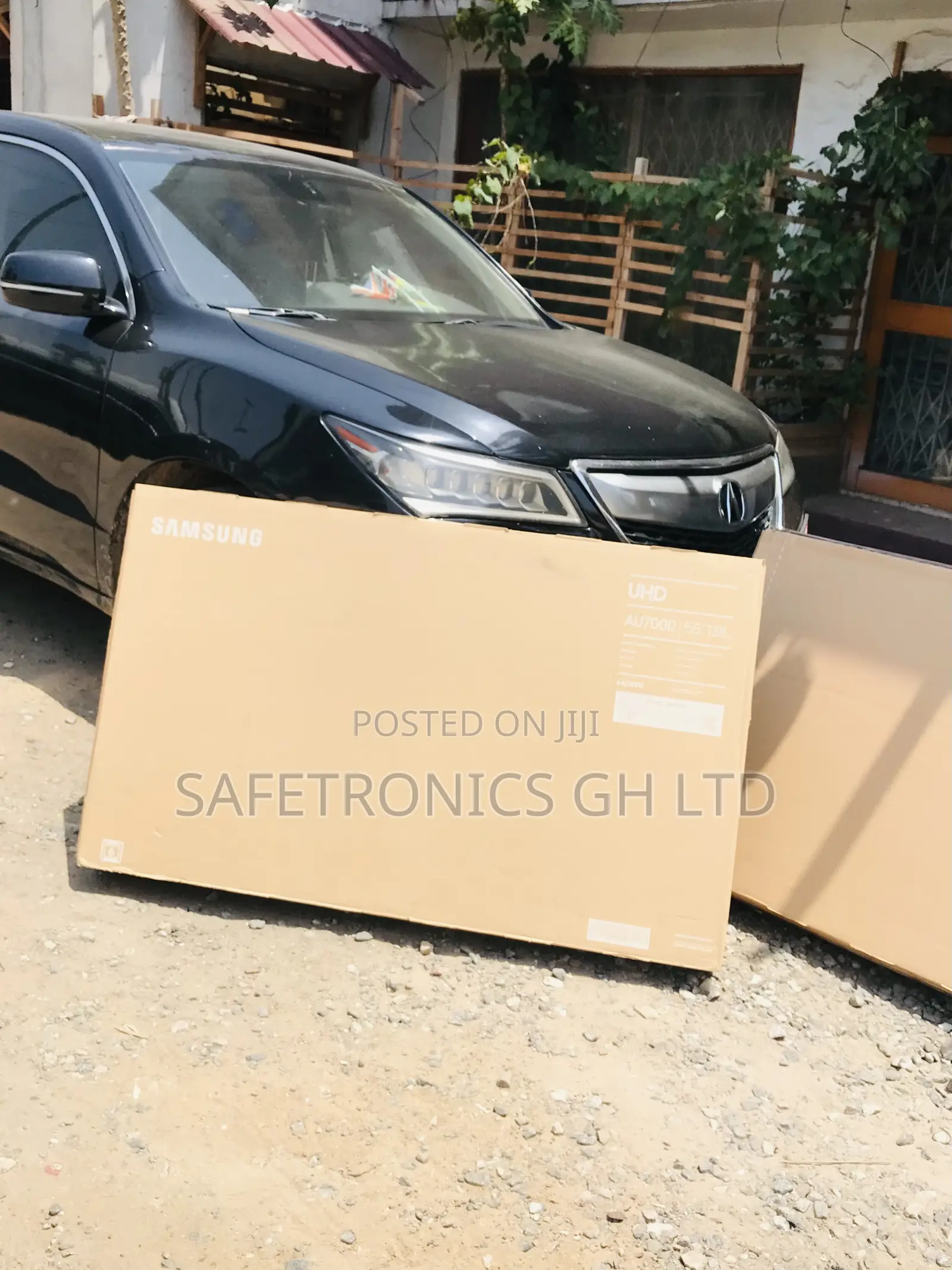 Samsung 55 Inches Led Electric Smart Black Au70 Tv